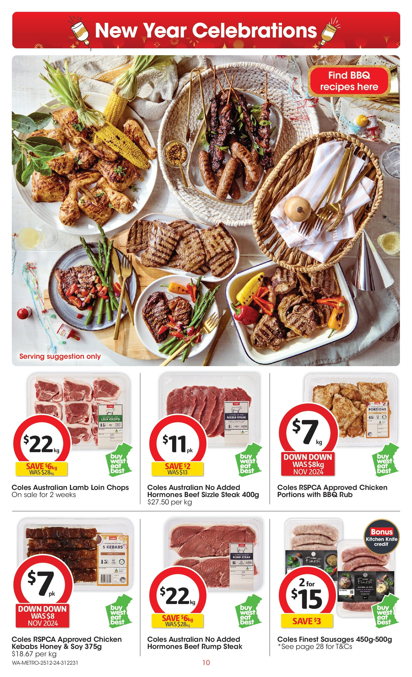 ﻿﻿Coles catalogue valid from 25/12/2024 > Online Australia | Page: 10 | Products: Chicken, Beef, Steak, Parsley