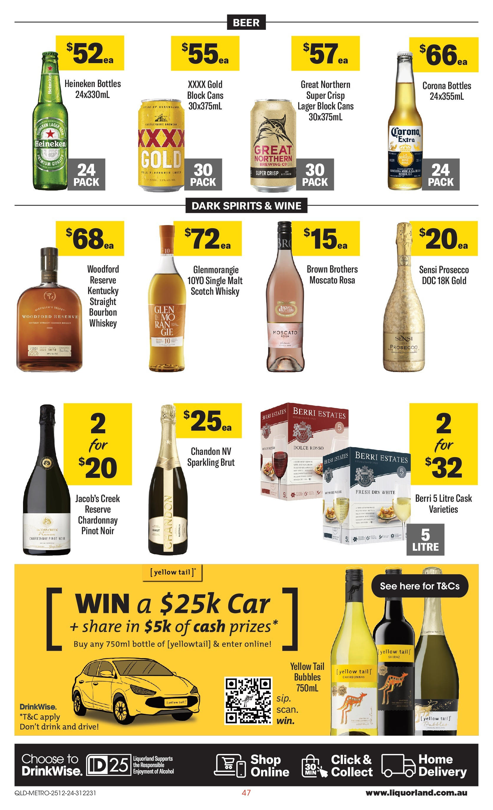 ﻿﻿Coles catalogue valid from 25/12/2024 > Online Australia | Page: 47 | Products: Wine, Bourbon, Whiskey, Scotch