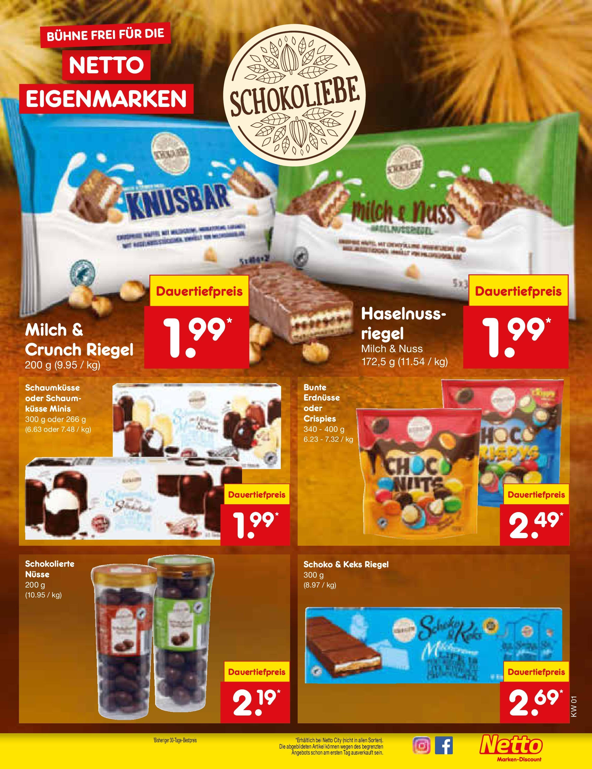 Netto Marken-Discount - Berlin, Corinthstraße 32 (ab 30.12.2024) » Angebote | Seite: 19 | Produkte: Erdnüsse, Milch, Nüsse