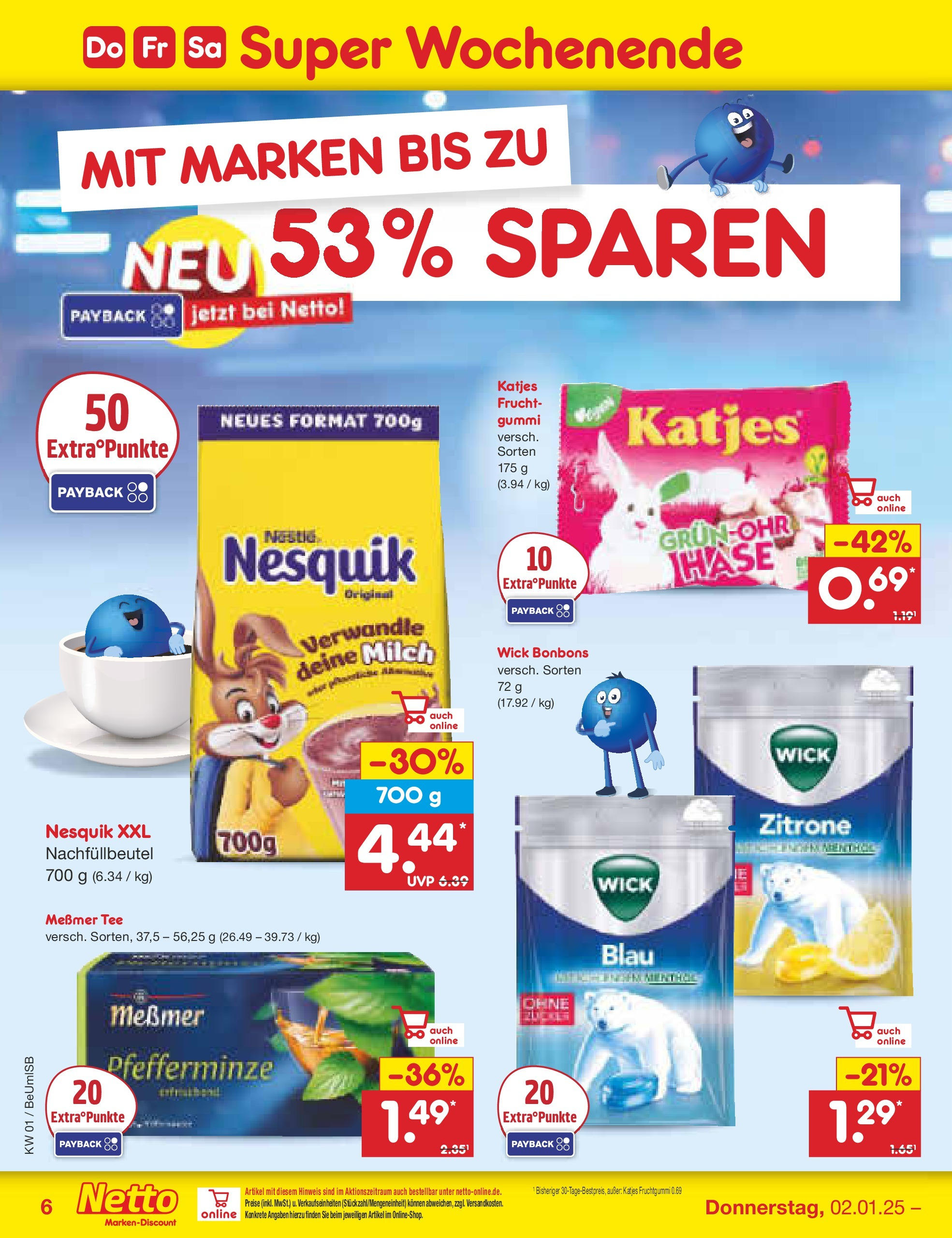 Netto Marken-Discount - Berlin, Corinthstraße 32 (ab 30.12.2024) » Angebote | Seite: 41 | Produkte: Milch, Katjes, Zitrone, Tee