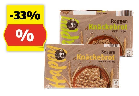 HAPPY HARVEST Knäckebrot, 250 g