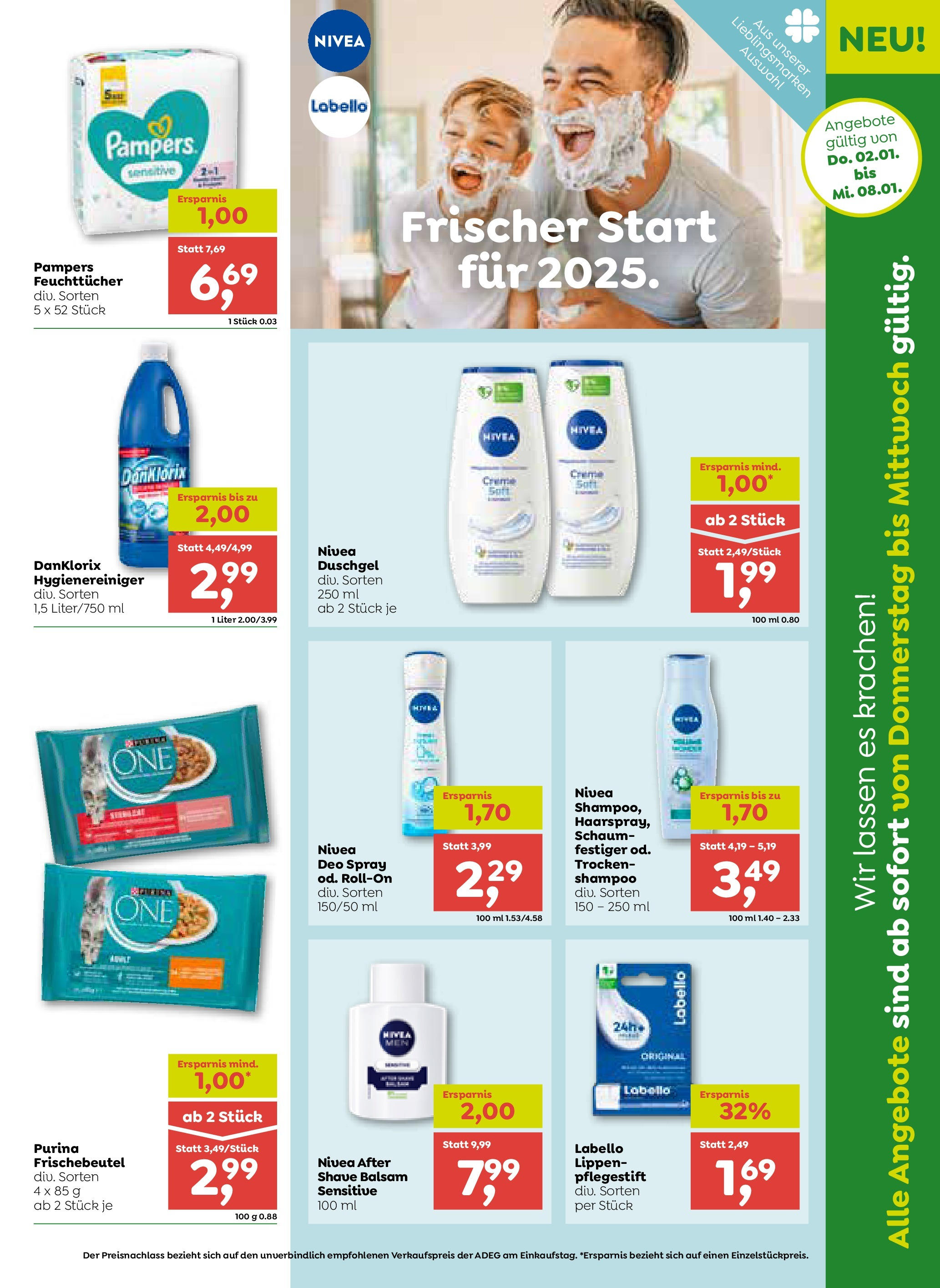 ADEG Angebote von 02.01.2025 - Aktuelle Angebote | Seite: 15 | Produkte: Pampers, Shampoo, Duschgel