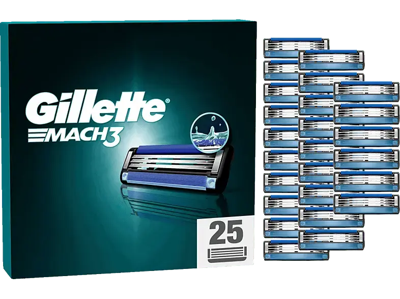 Gillette Mach3 Systemklingen 25er; Rasierklinge