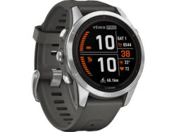 Garmin Fenix 7S Pro Solar, Graphit/Edelstahl; Smartwatch