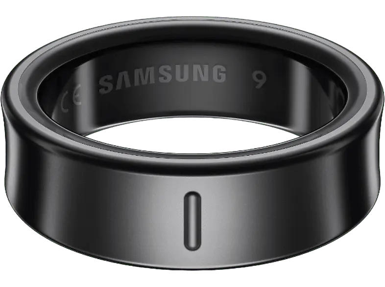 Samsung Q507 Galaxy Smart Ring Größe 7, 17.3 mm, Titanium, Schwarz