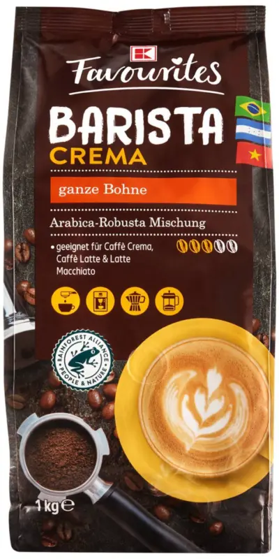 K-Favourites Кафе на зърна Barista различни видове