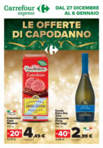 Carrefour Express Le offerte di capodanno - al 06.01.2025