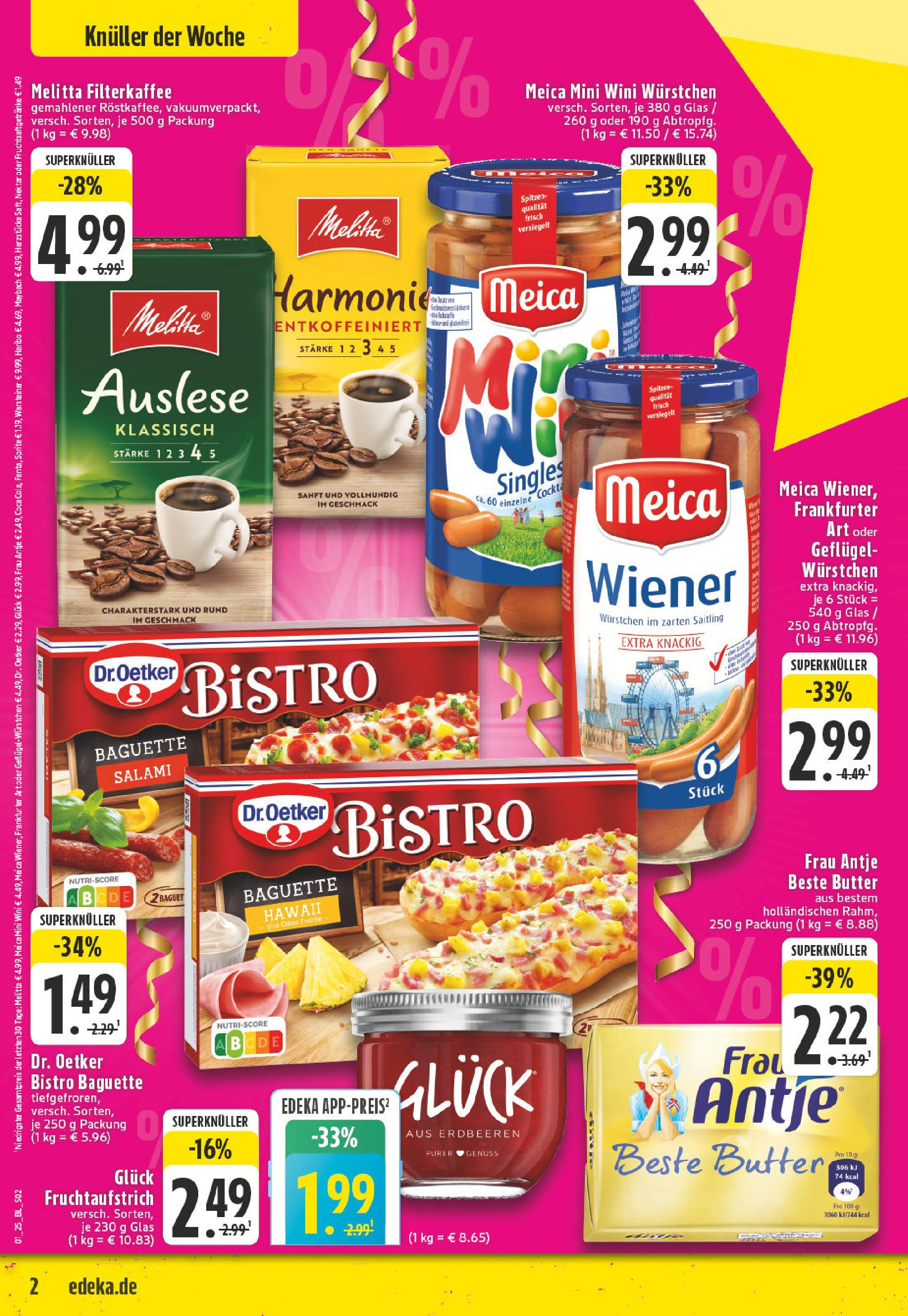 Edeka - EDEKA: Wochenangebote (ab 26.12.2024) » Angebote Online | Seite: 2 | Produkte: Melitta, Warsteiner, Salami, Erdbeeren