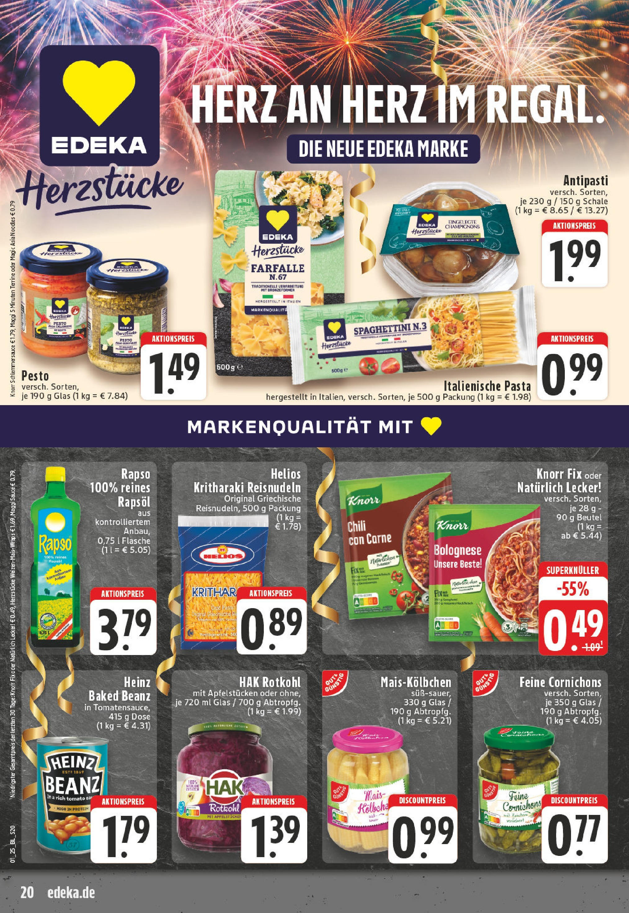 Edeka - EDEKA: Wochenangebote (ab 26.12.2024) » Angebote Online | Seite: 20 | Produkte: Maggi, Rotkohl, Champignons, Chili