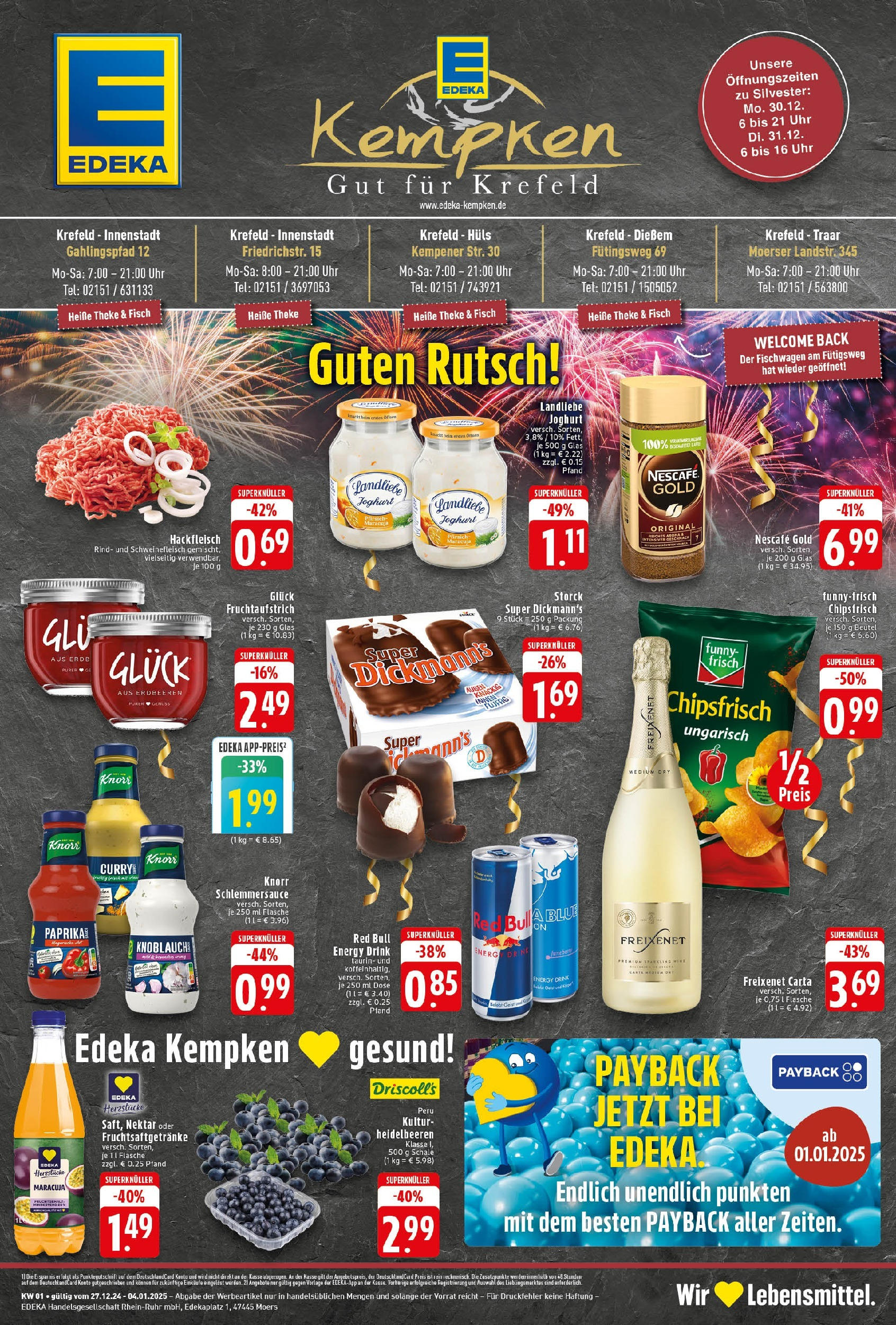 EDEKA Prospekt ab 29.12.2024 - EDEKA: Wochenangebote Online