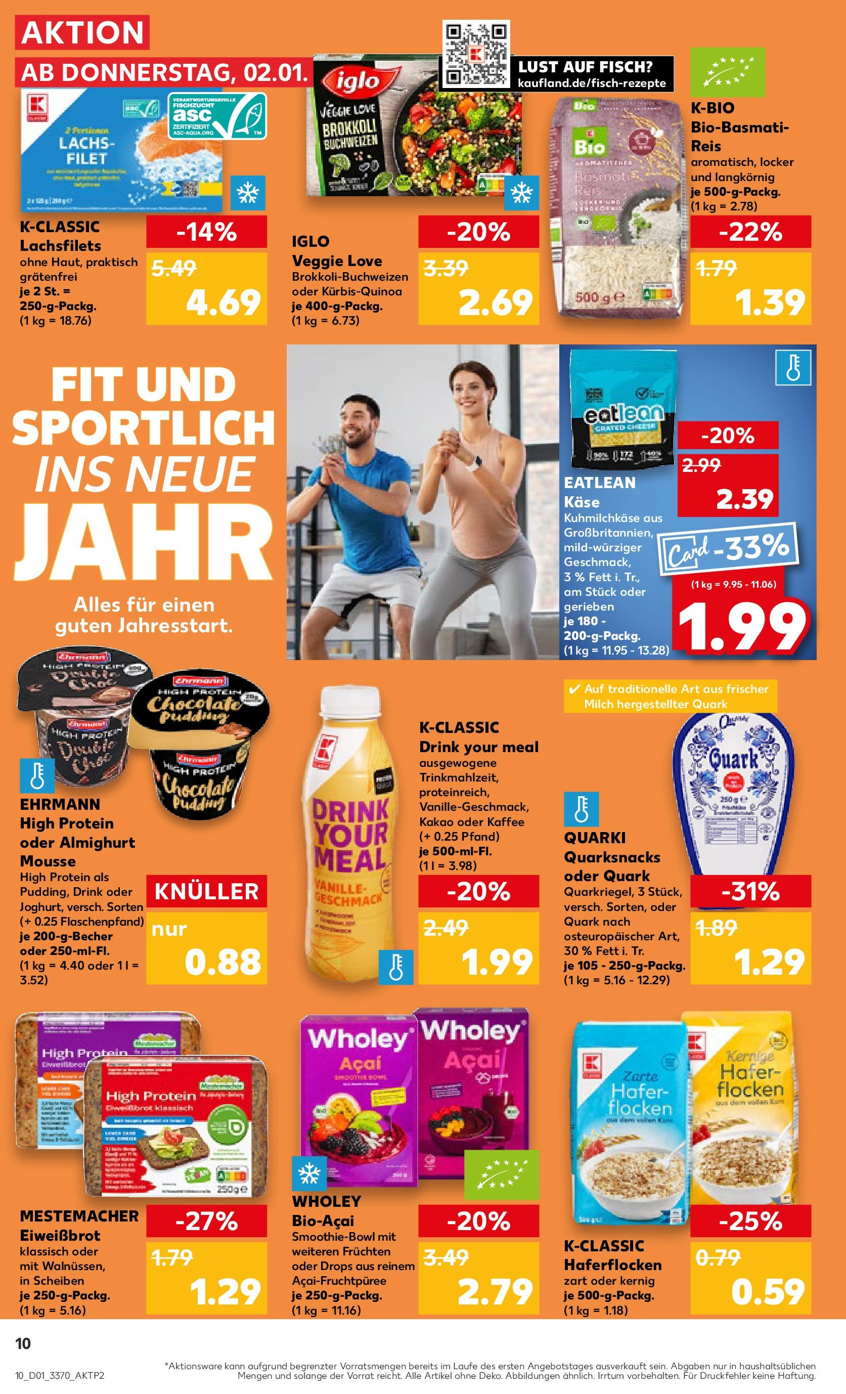 Kaufland - Berlin-Reinickendorf, Ollenhauerstraße 122 (ab 02.01.2025) » Angebote Online zum Blättern | Seite: 10 | Produkte: Quark, Käse, Kaffee, Pudding