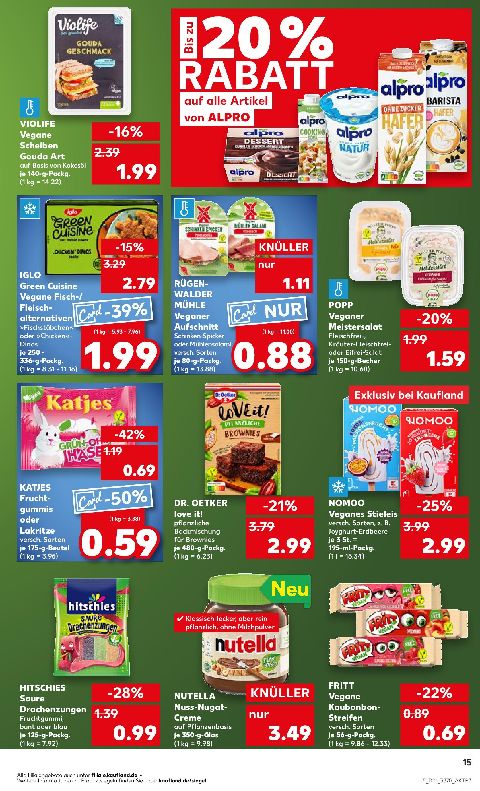 Kaufland - Berlin-Reinickendorf, Ollenhauerstraße 122 (ab 02.01.2025) » Angebote Online zum Blättern | Seite: 15 | Produkte: Mühle, Katjes, Creme, Schinken