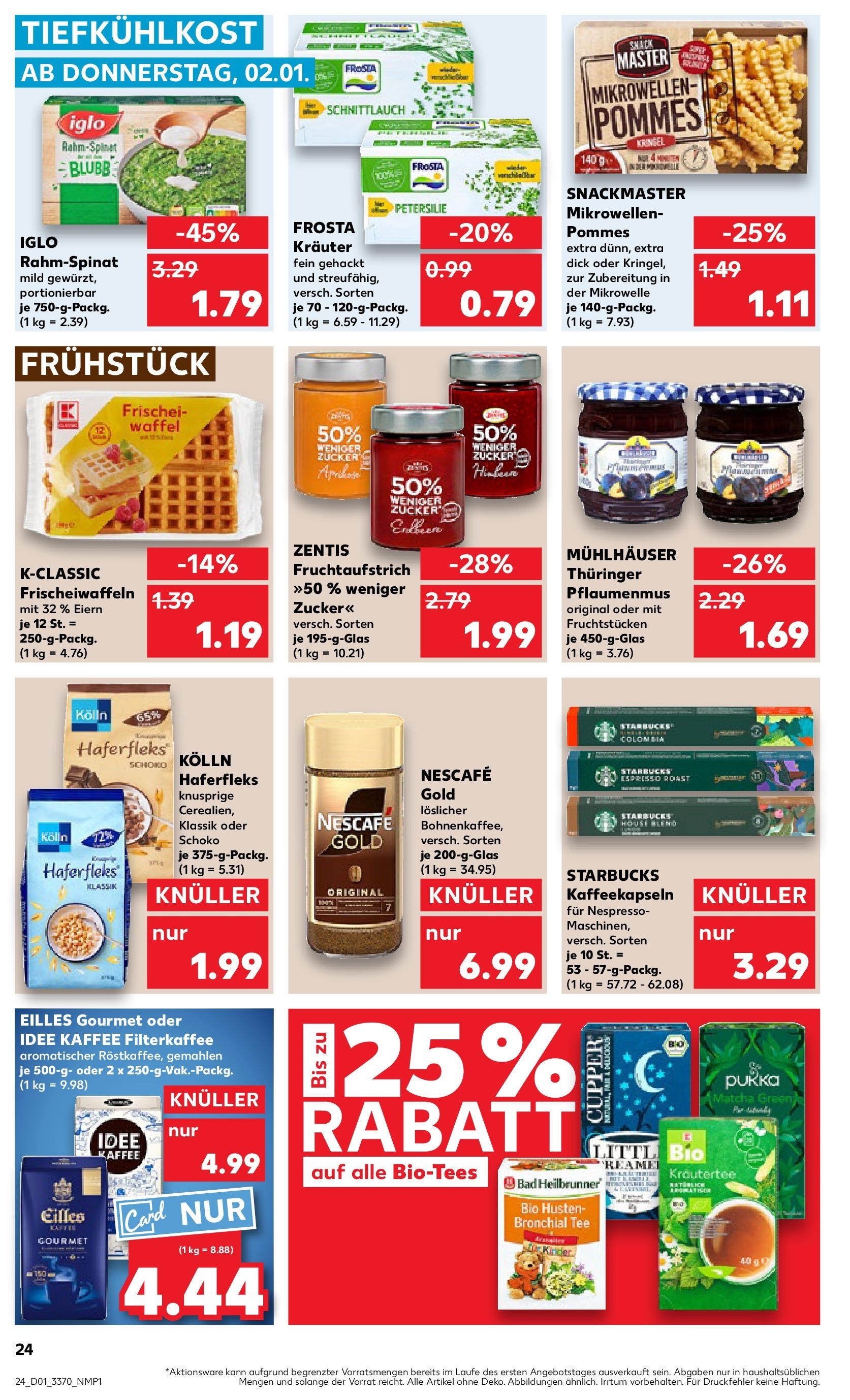 Kaufland - Berlin-Reinickendorf, Ollenhauerstraße 122 (ab 02.01.2025) » Angebote Online zum Blättern | Seite: 24 | Produkte: Nescafe, Kolln, Bad, Petersilie