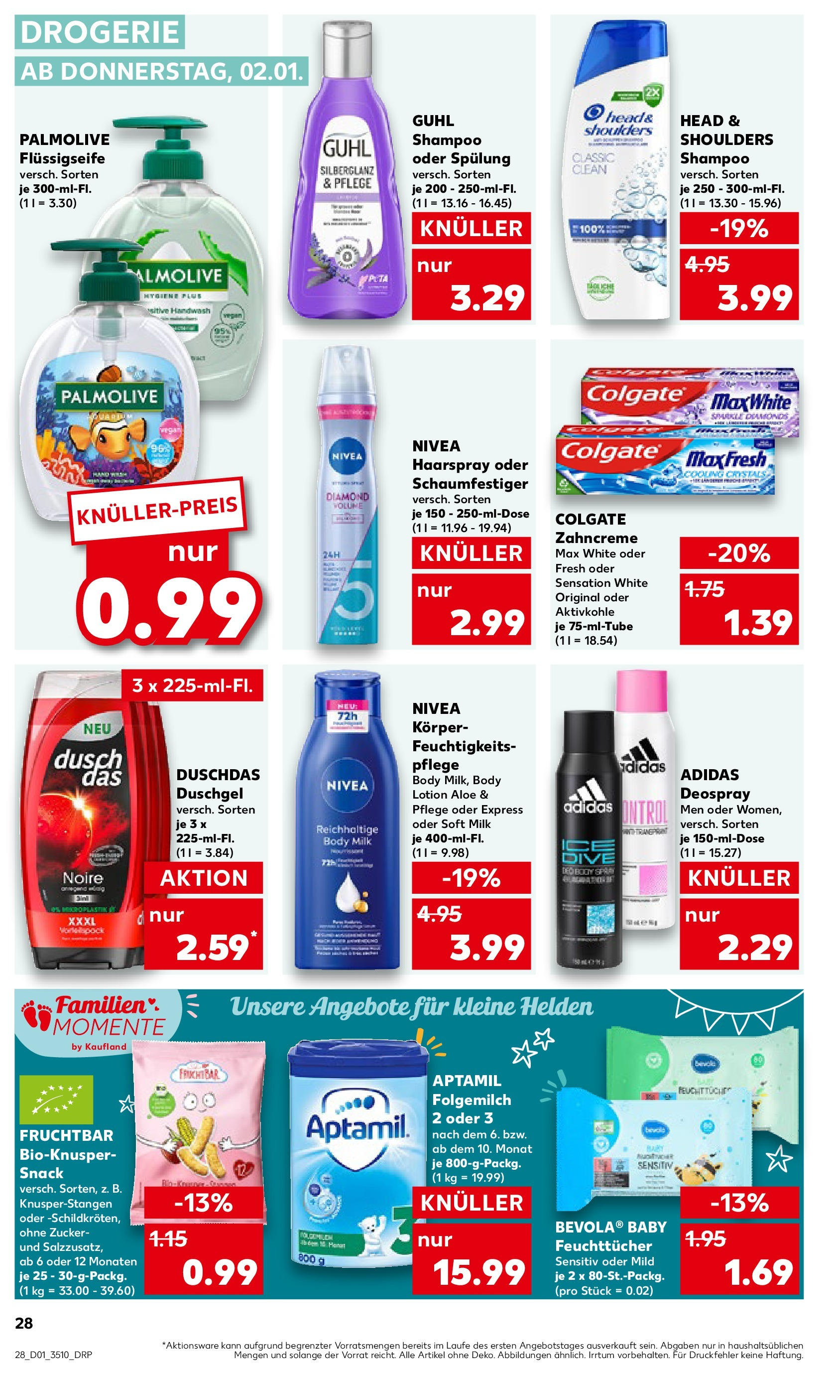 Kaufland - Ahrensfelde, Landsberger Chaussee 17 (ab 02.01.2025) » Angebote Online zum Blättern | Seite: 28 | Produkte: Shampoo, Haarspray, Duschgel, Deospray