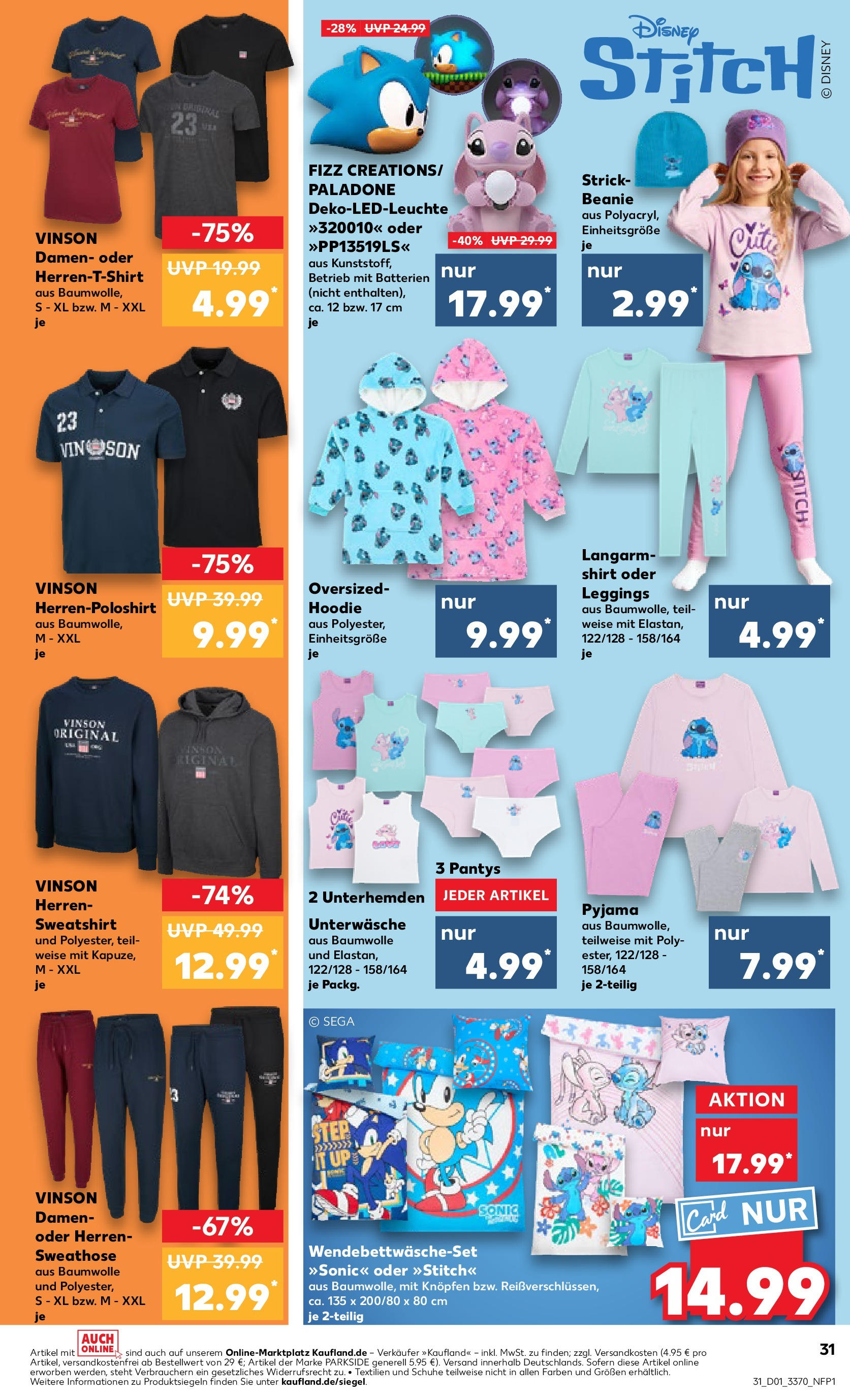 Kaufland - Berlin-Reinickendorf, Ollenhauerstraße 122 (ab 02.01.2025) » Angebote Online zum Blättern | Seite: 31 | Produkte: Shirt, Sweathose, Sweatshirt, Pyjama