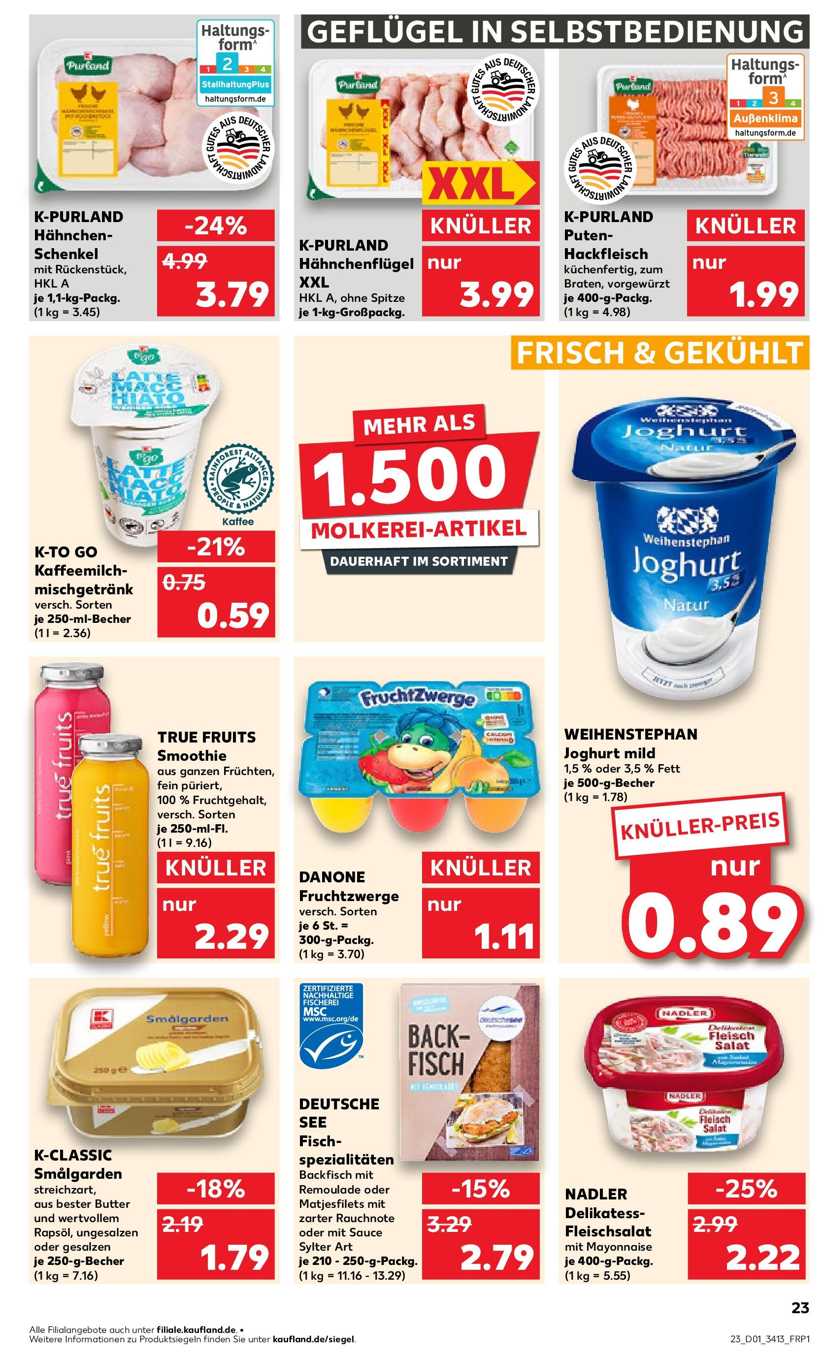 Kaufland - Strausberg, Otto-Grotewohl-Ring 72 (ab 02.01.2025) » Angebote Online zum Blättern | Seite: 23 | Produkte: Butter, Kaffee, Mayonnaise, Salat