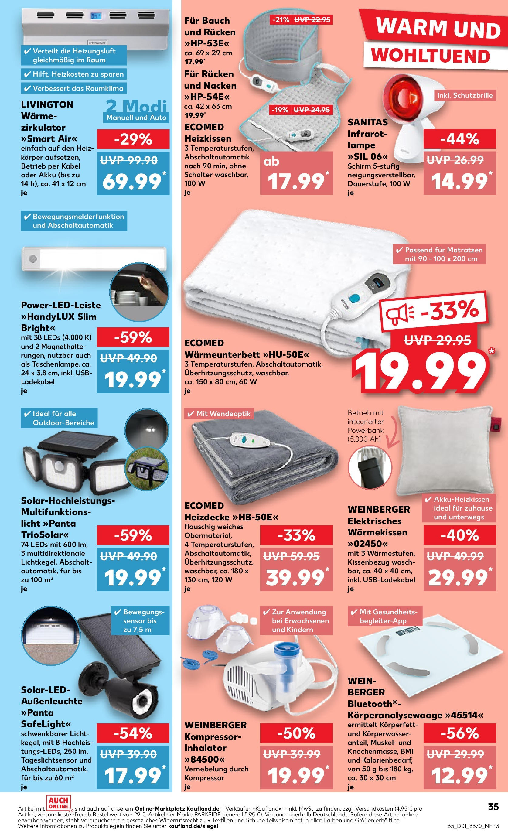 Kaufland - Berlin-Reinickendorf, Ollenhauerstraße 122 (ab 02.01.2025) » Angebote Online zum Blättern | Seite: 35 | Produkte: USB, Lampe, Ladekabel, Powerbank