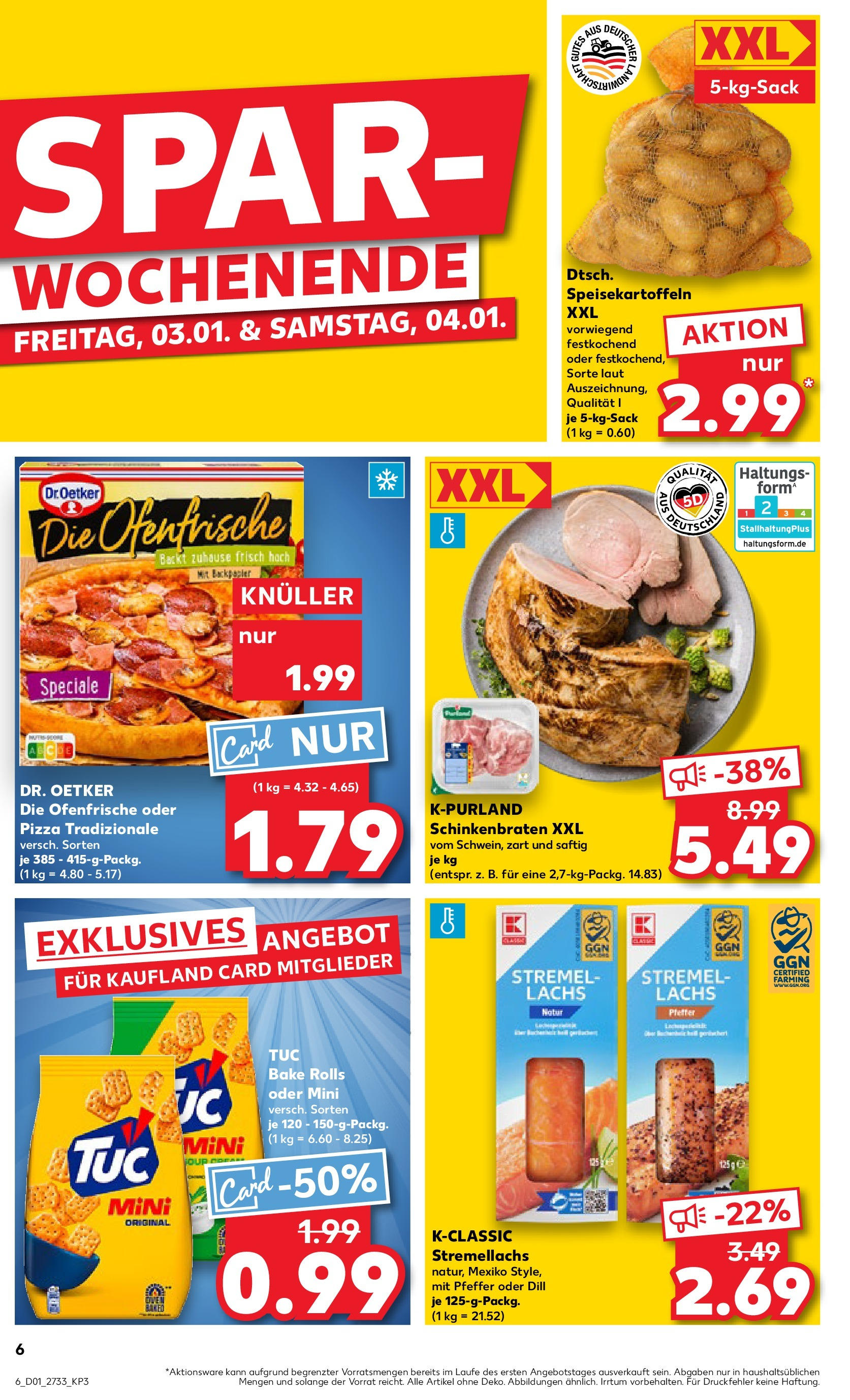 Kaufland - Strausberg, Otto-Grotewohl-Ring 72 (ab 02.01.2025) » Angebote Online zum Blättern | Seite: 6 | Produkte: Ofenfrische, Lachs, Pfeffer, Pizza