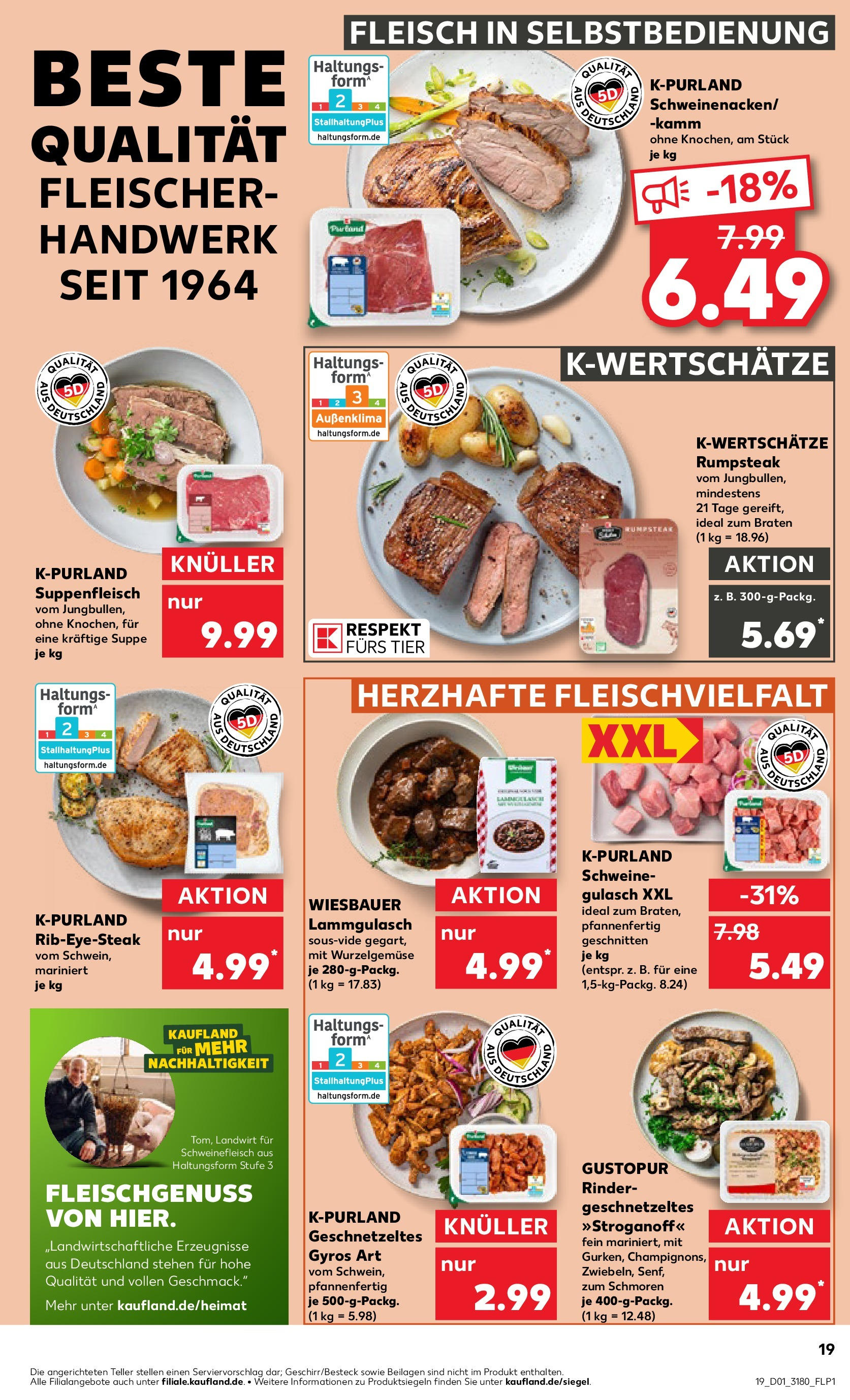 Kaufland - Ahrensfelde, Landsberger Chaussee 17 (ab 02.01.2025) » Angebote Online zum Blättern | Seite: 19 | Produkte: Rumpsteak, Gulasch, Suppenfleisch, Schweinefleisch