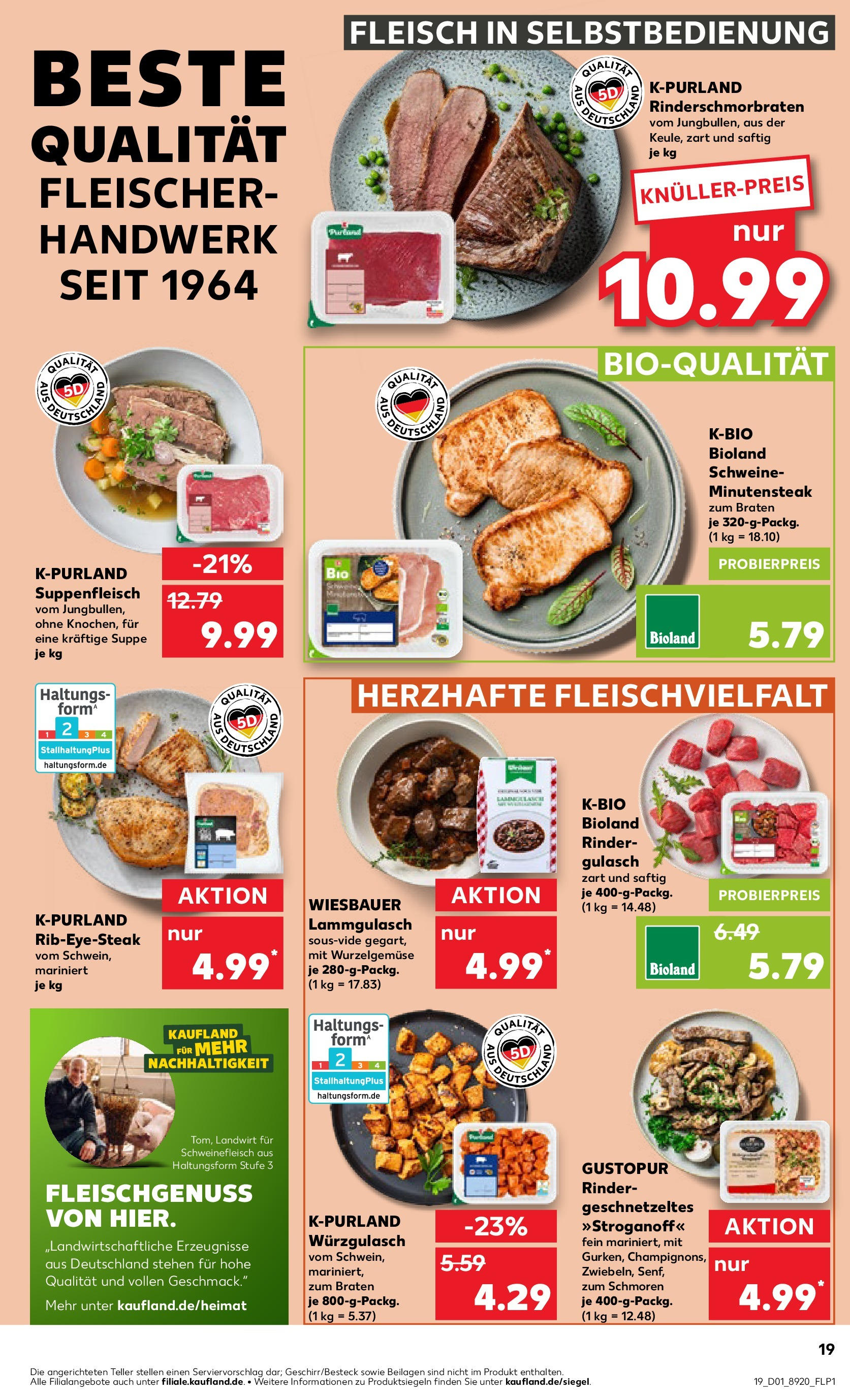 Kaufland - Strausberg, Otto-Grotewohl-Ring 72 (ab 02.01.2025) » Angebote Online zum Blättern | Seite: 19 | Produkte: Gulasch, Suppenfleisch, Schweinefleisch, Fleisch