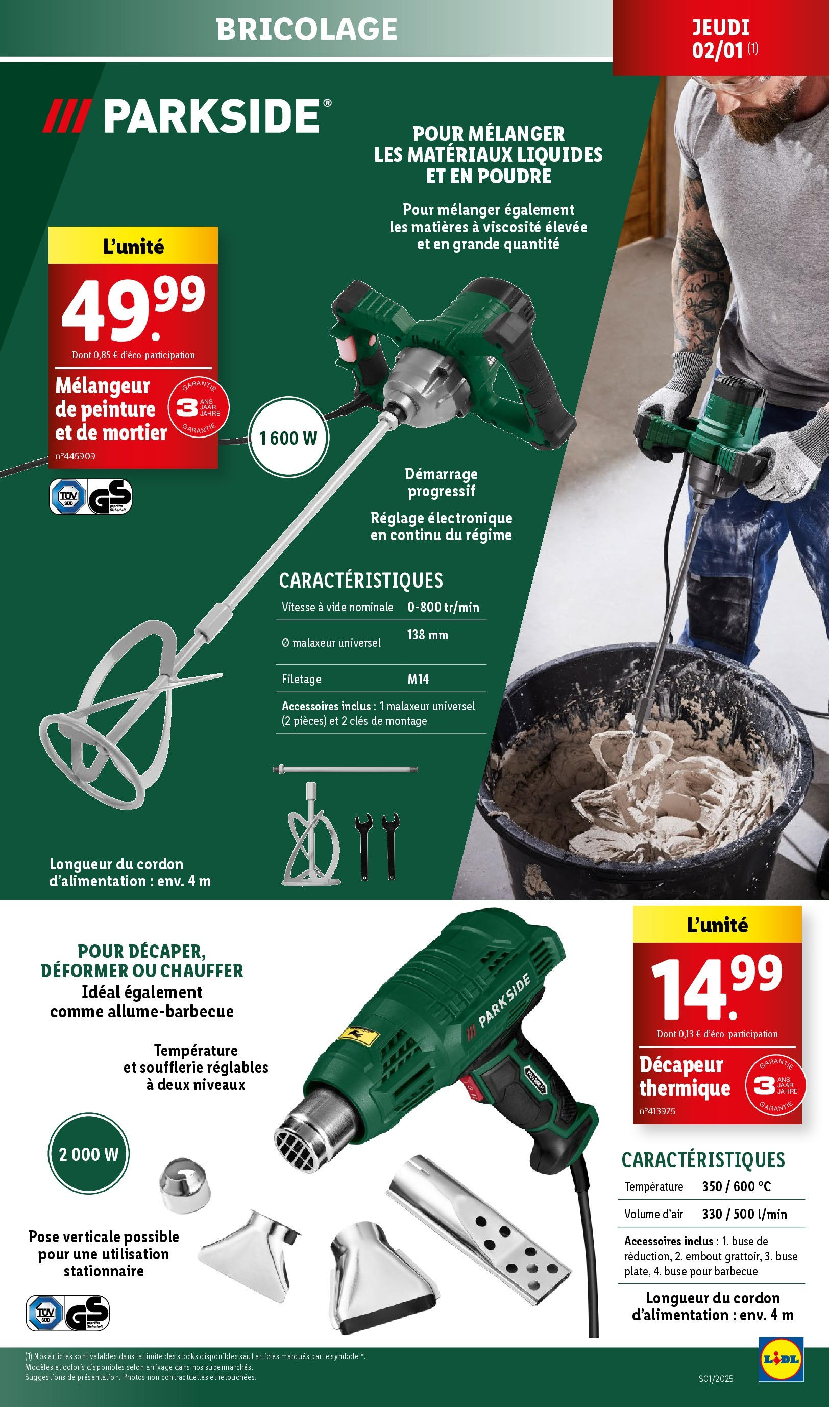 Catalogue LIDL du 01/01/2025 | Promo prospectus en ligne | Page: 39 | Produits: Barbecue, Poudre, Mortier