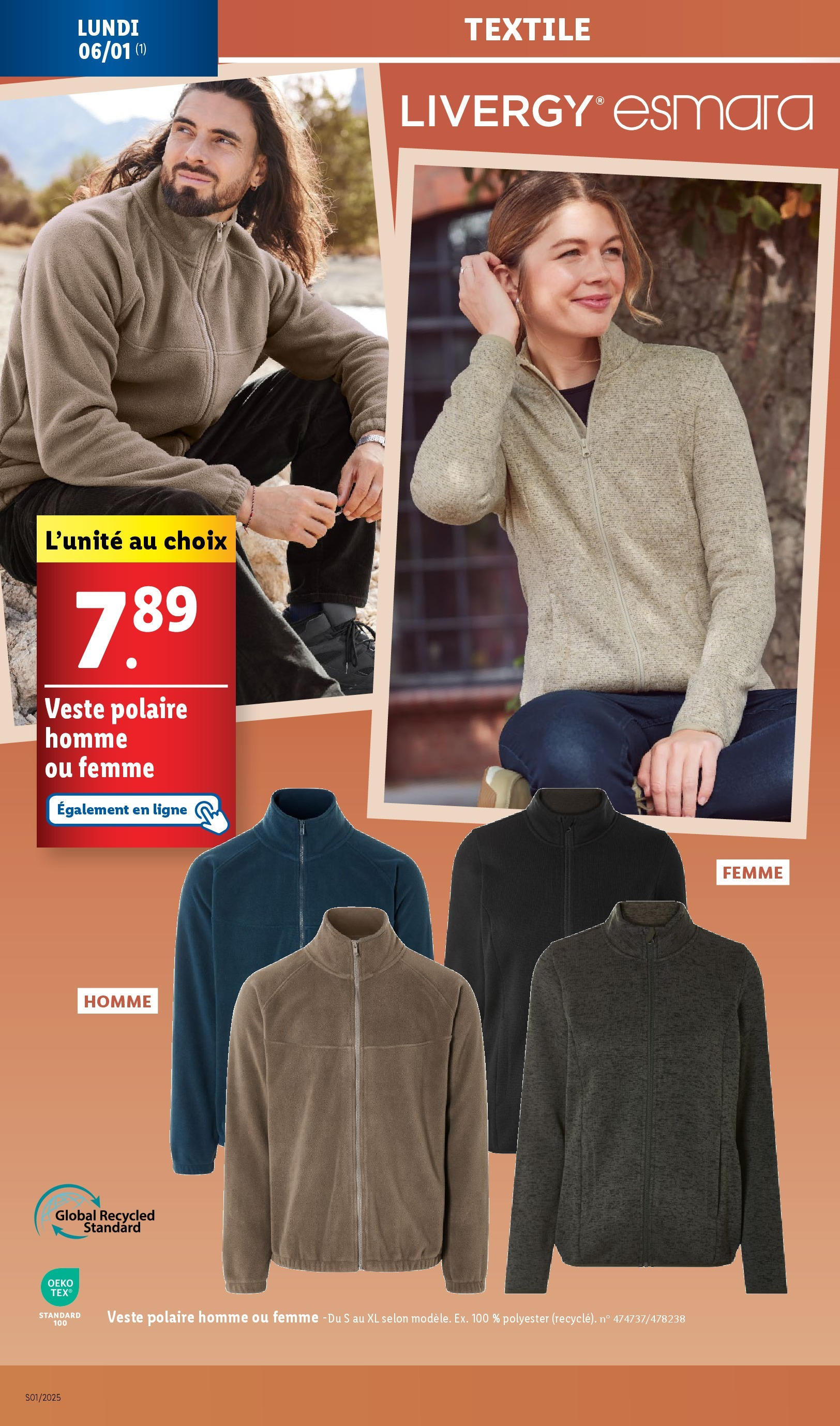 Catalogue LIDL du 01/01/2025 | Promo prospectus en ligne | Page: 66 | Produits: Veste