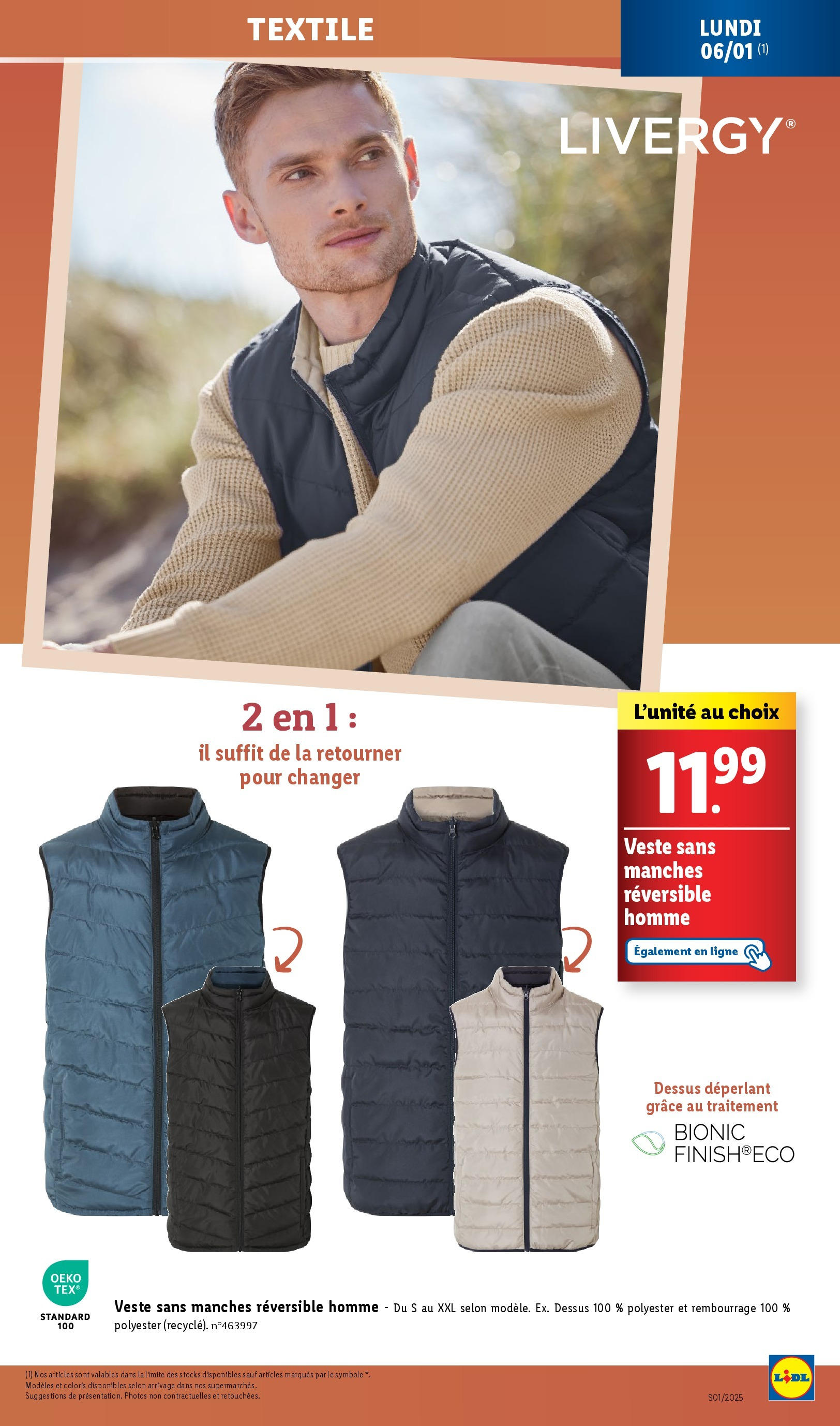 Catalogue LIDL du 01/01/2025 | Promo prospectus en ligne | Page: 71 | Produits: Veste