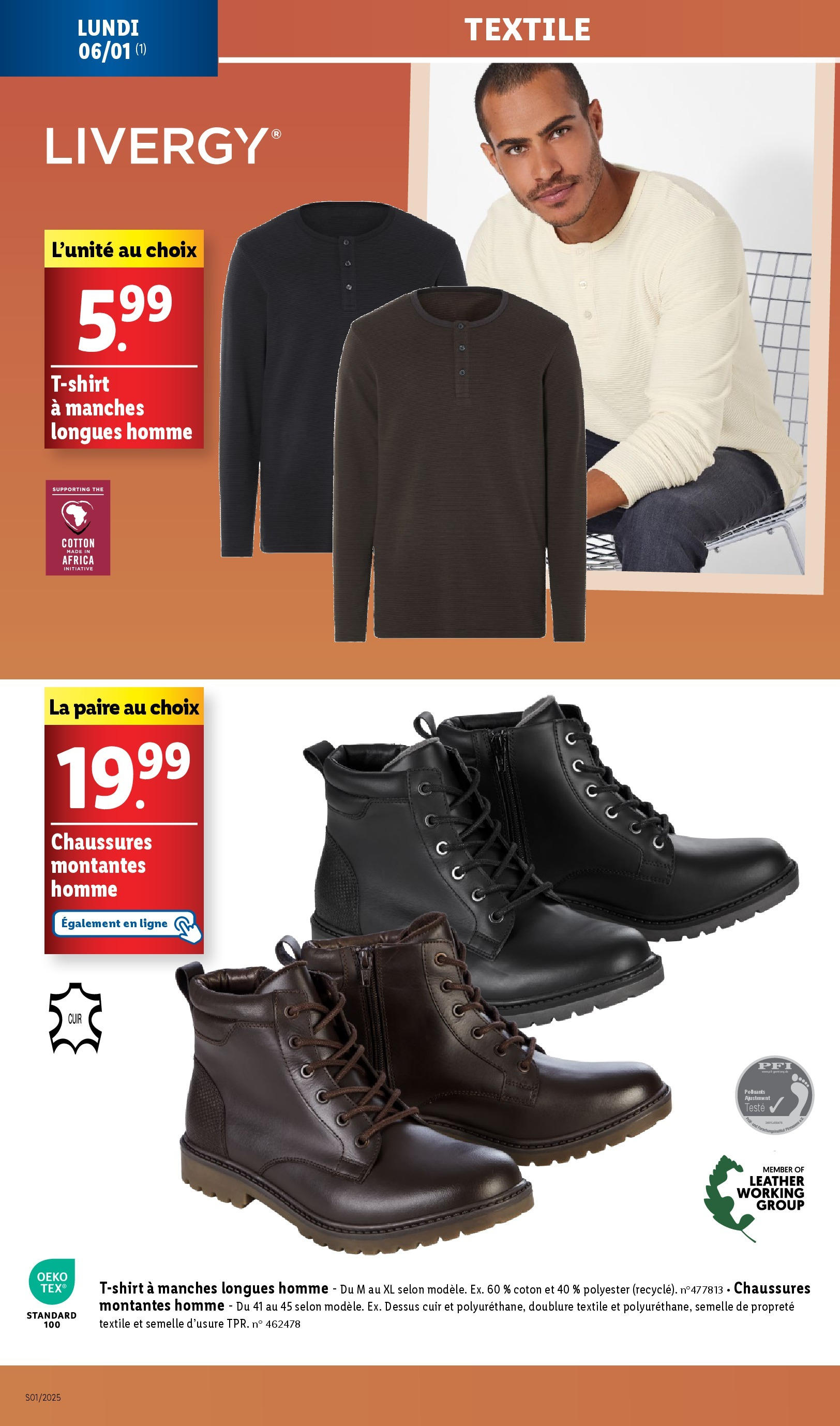 Catalogue LIDL du 01/01/2025 | Promo prospectus en ligne | Page: 72 | Produits: Coton, Thé