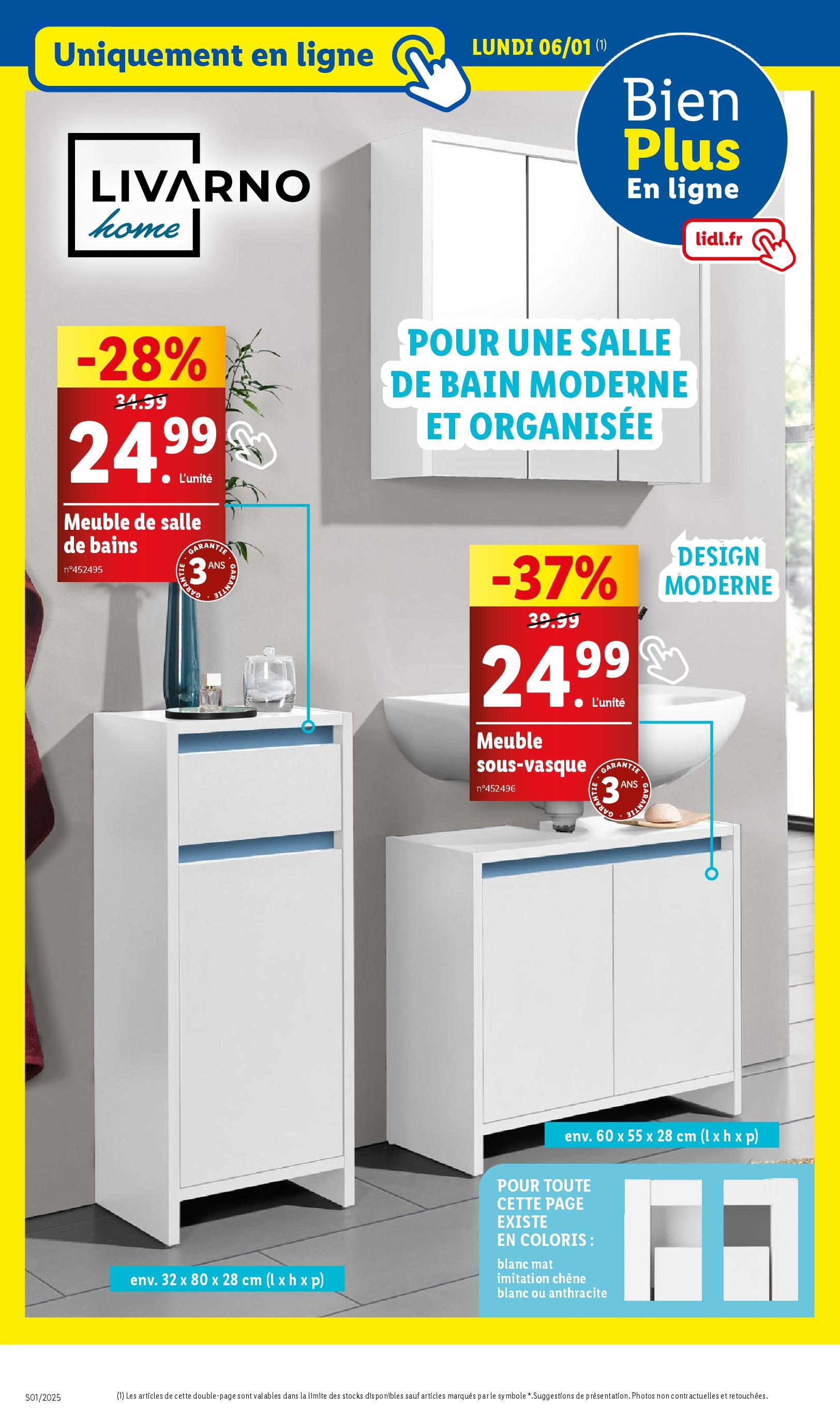 Catalogue LIDL du 01/01/2025 | Promo prospectus en ligne | Page: 74 | Produits: Meuble