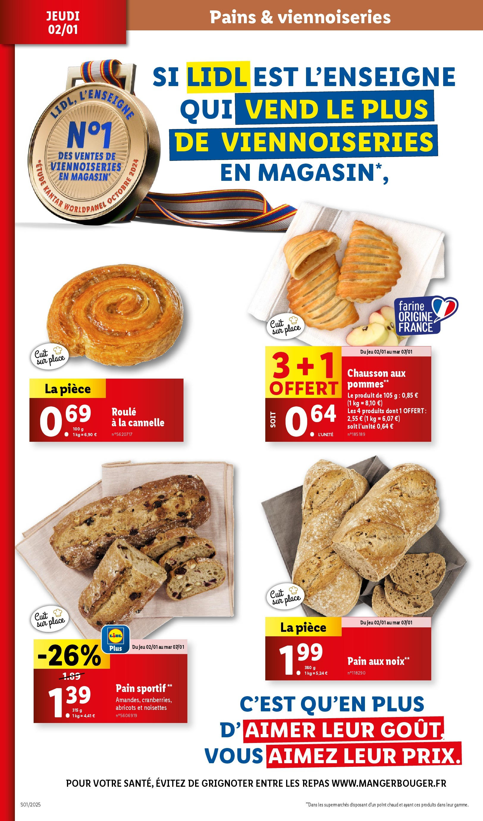 Catalogue LIDL du 01/01/2025 | Promo prospectus en ligne | Page: 8 | Produits: Cannelle, Abricots, Pommes, Noix