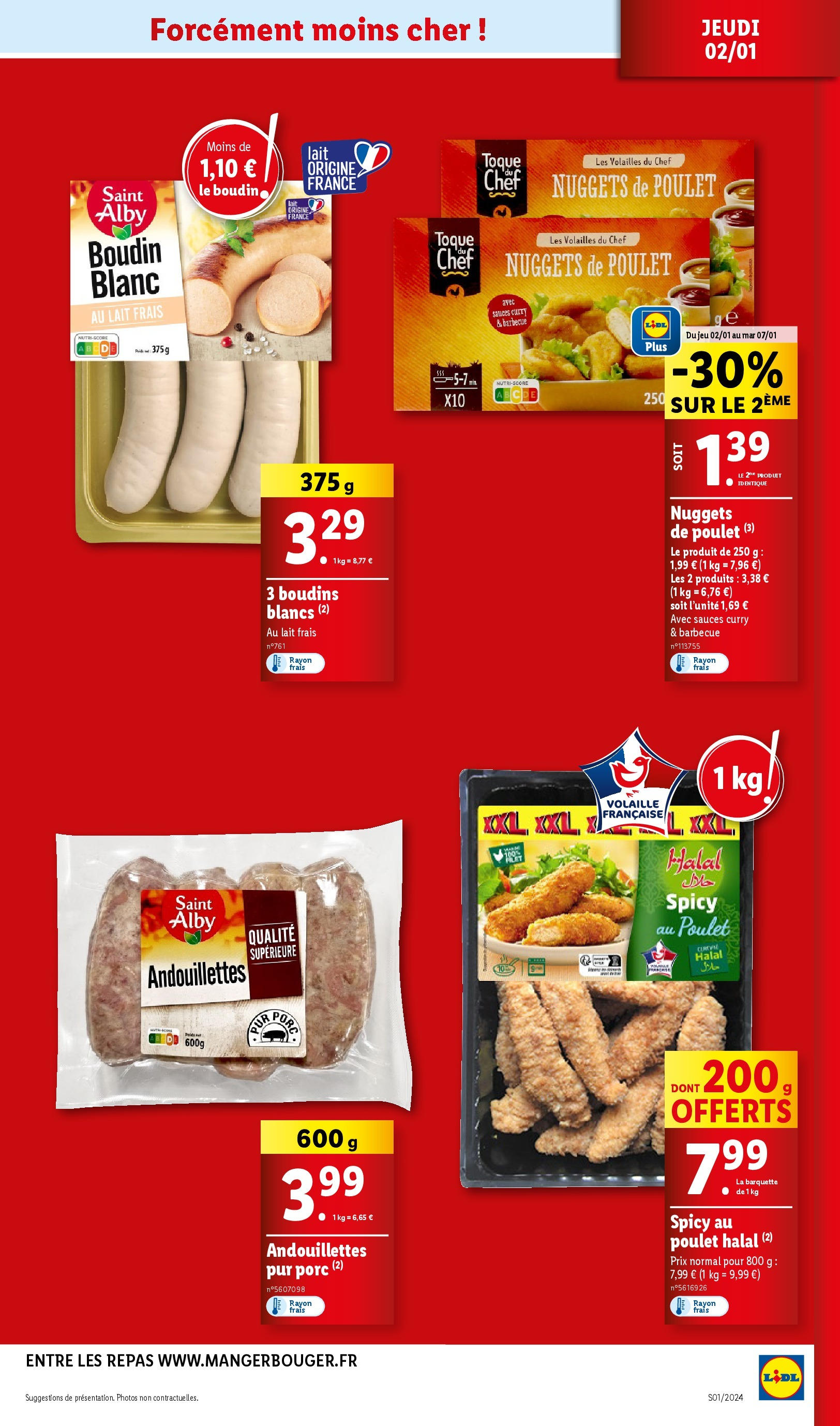 Catalogue LIDL du 01/01/2025 | Promo prospectus en ligne | Page: 13 | Produits: Barbecue, Volaille, Curry, Lait