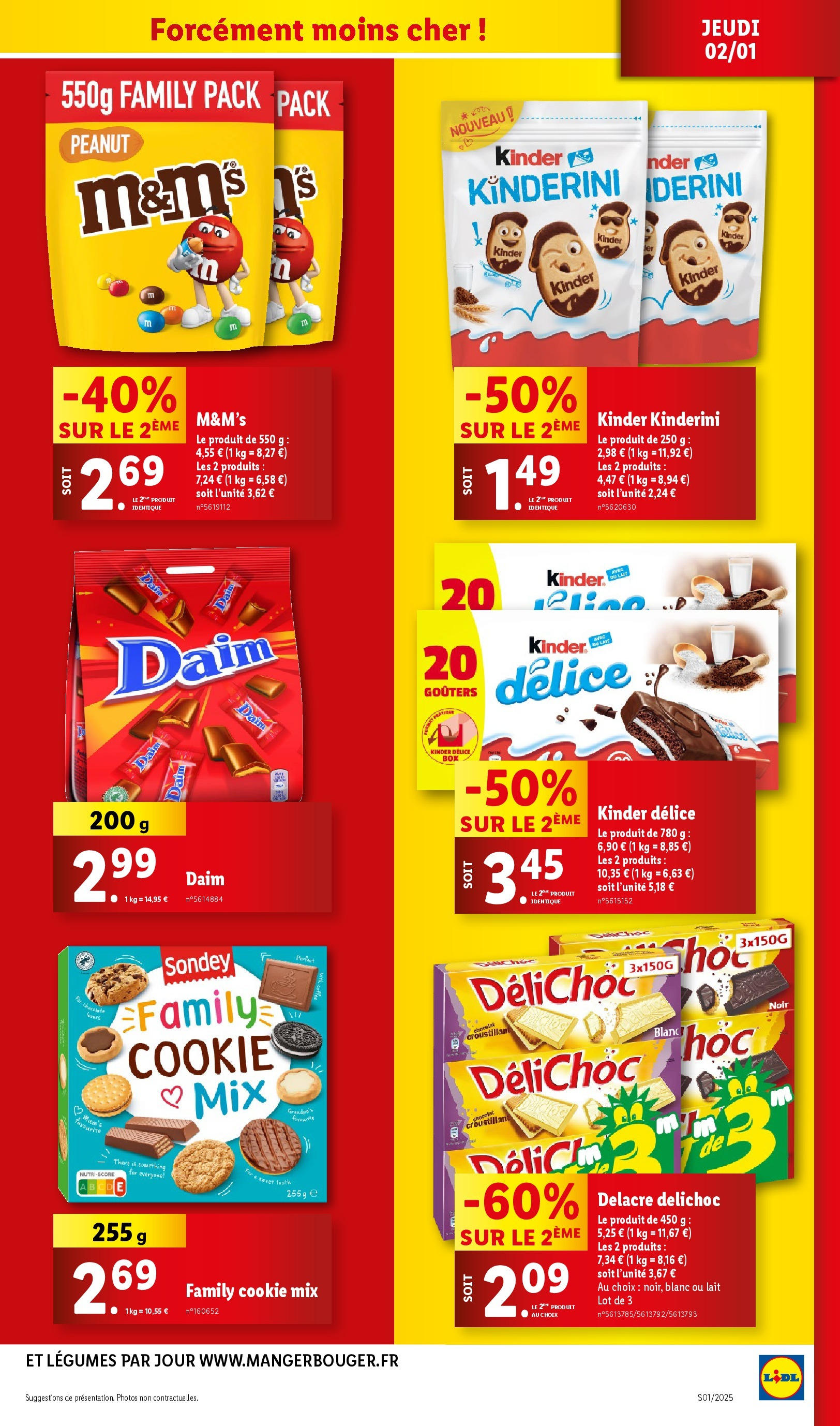 Catalogue LIDL du 01/01/2025 | Promo prospectus en ligne | Page: 23 | Produits: Lait, Chocolat