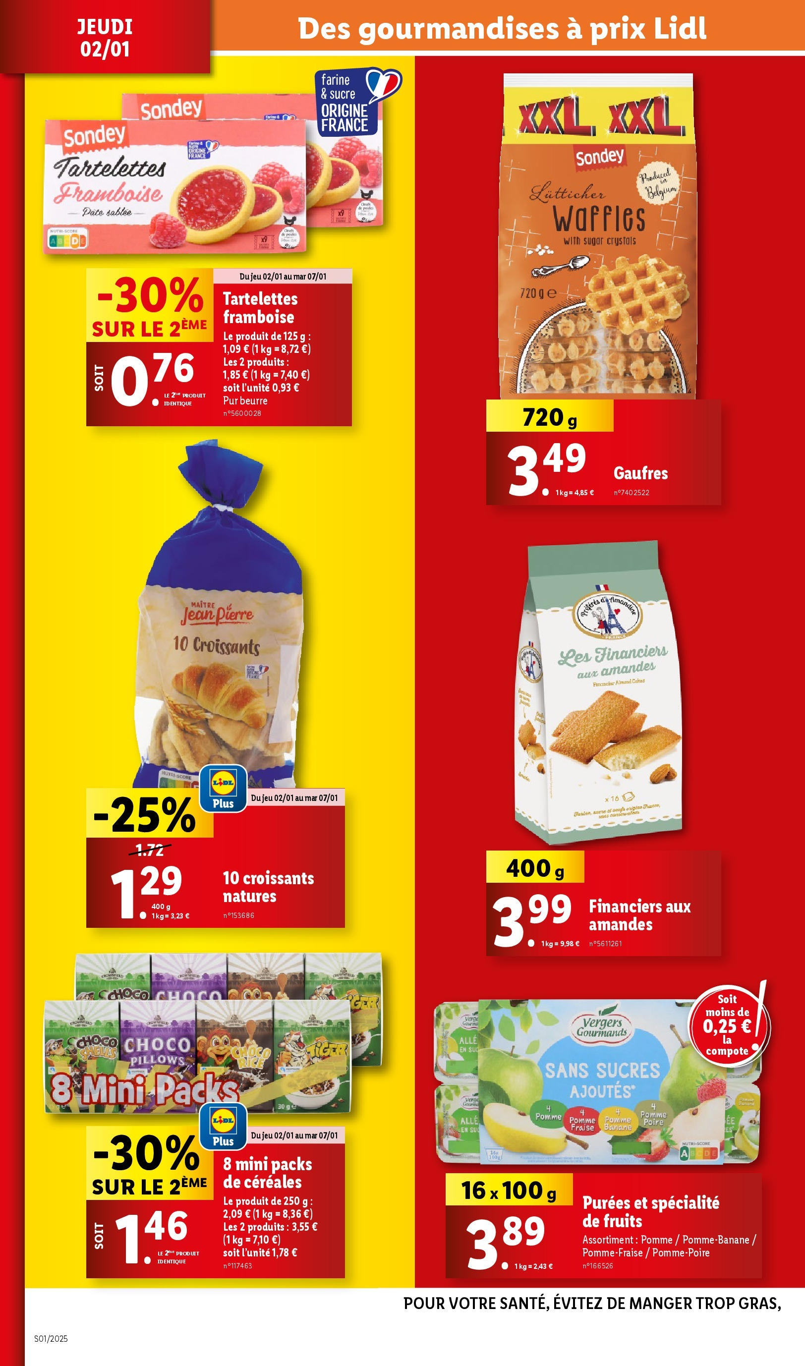 Catalogue LIDL du 01/01/2025 | Promo prospectus en ligne | Page: 24 | Produits: Fraise, Poire, Farine, Banane