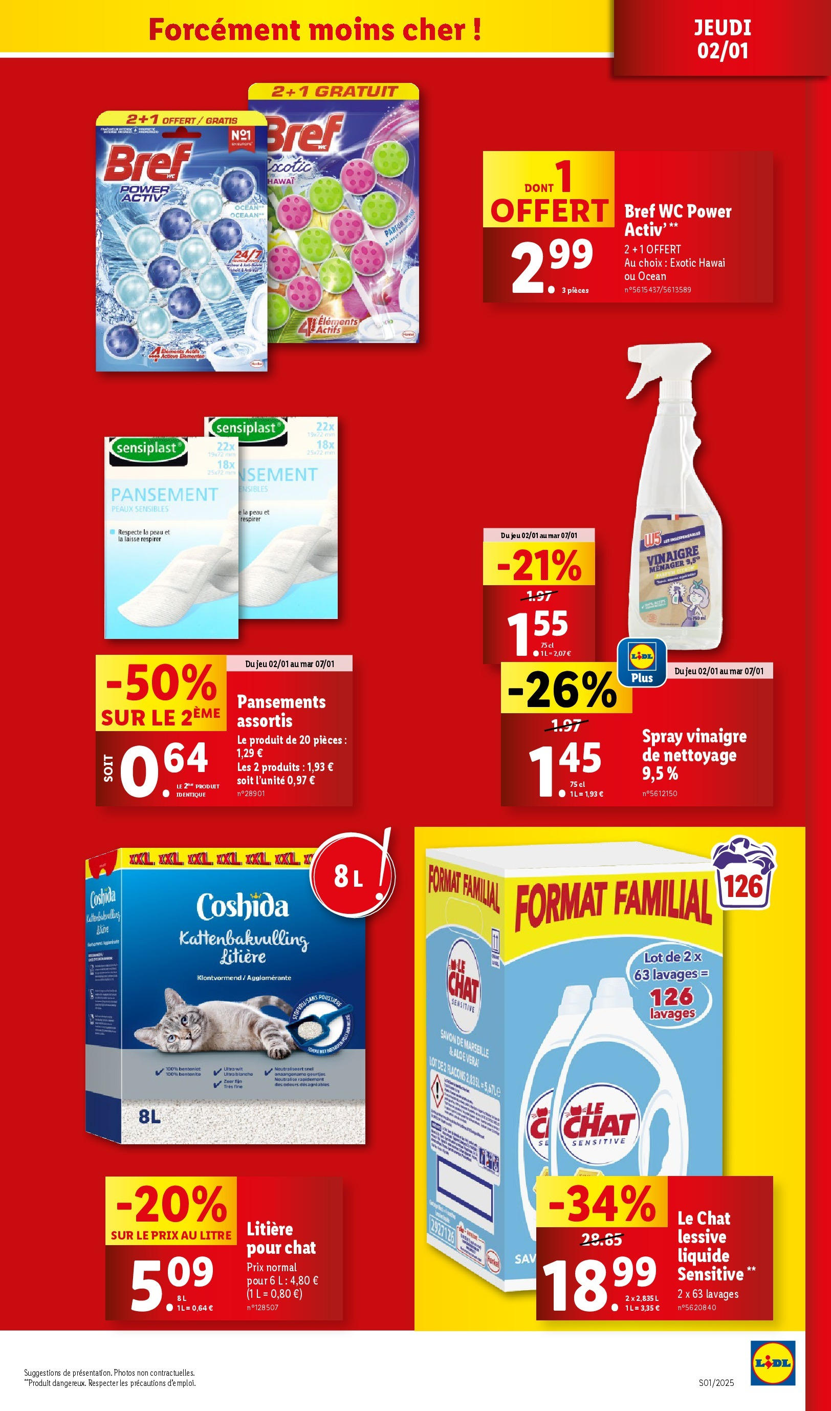 Catalogue LIDL du 01/01/2025 | Promo prospectus en ligne | Page: 29 | Produits: Parfum, Litière, Savon, Vinaigre