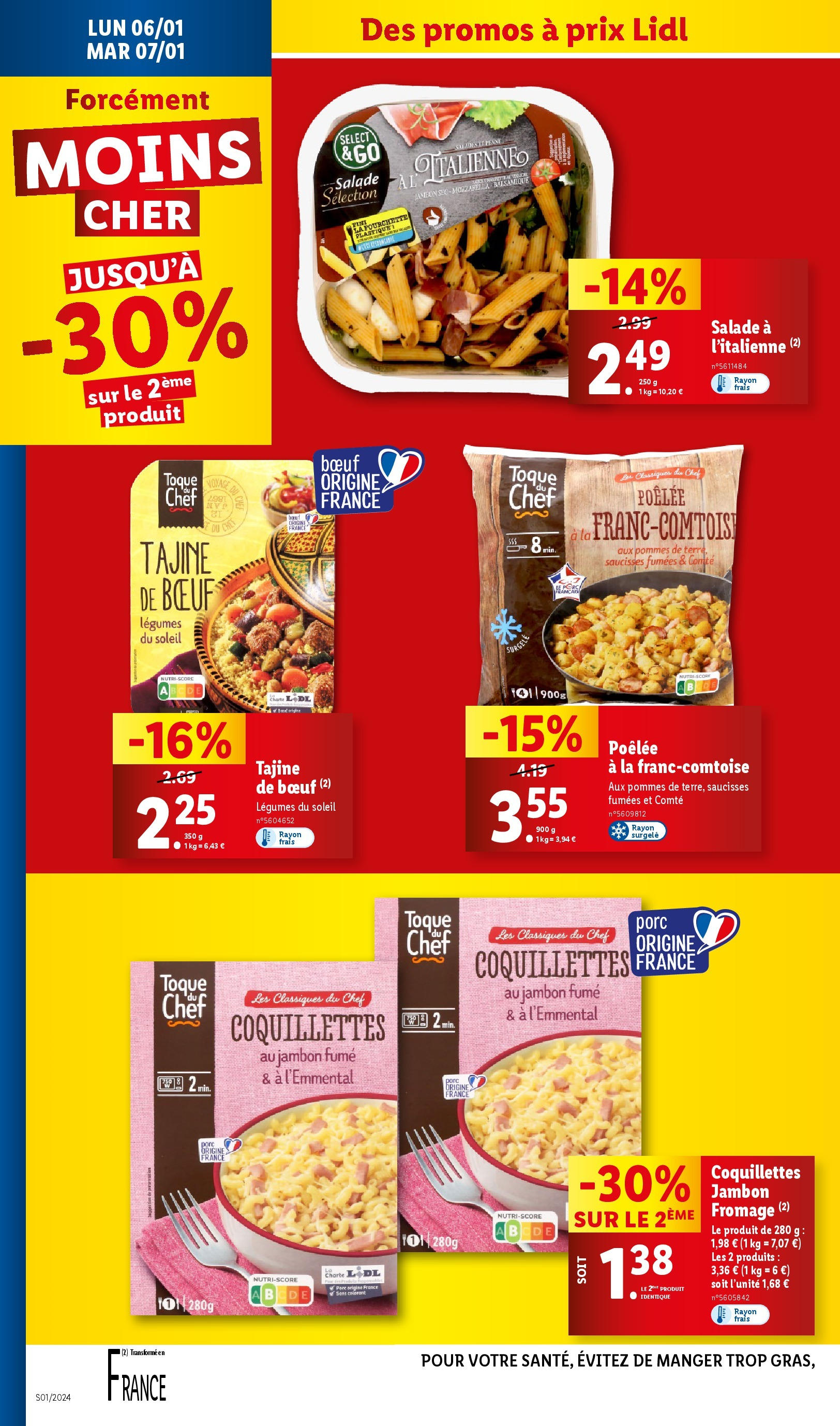 Catalogue LIDL du 01/01/2025 | Promo prospectus en ligne | Page: 34 | Produits: Tajine, Jambon, Porc, Coquillettes