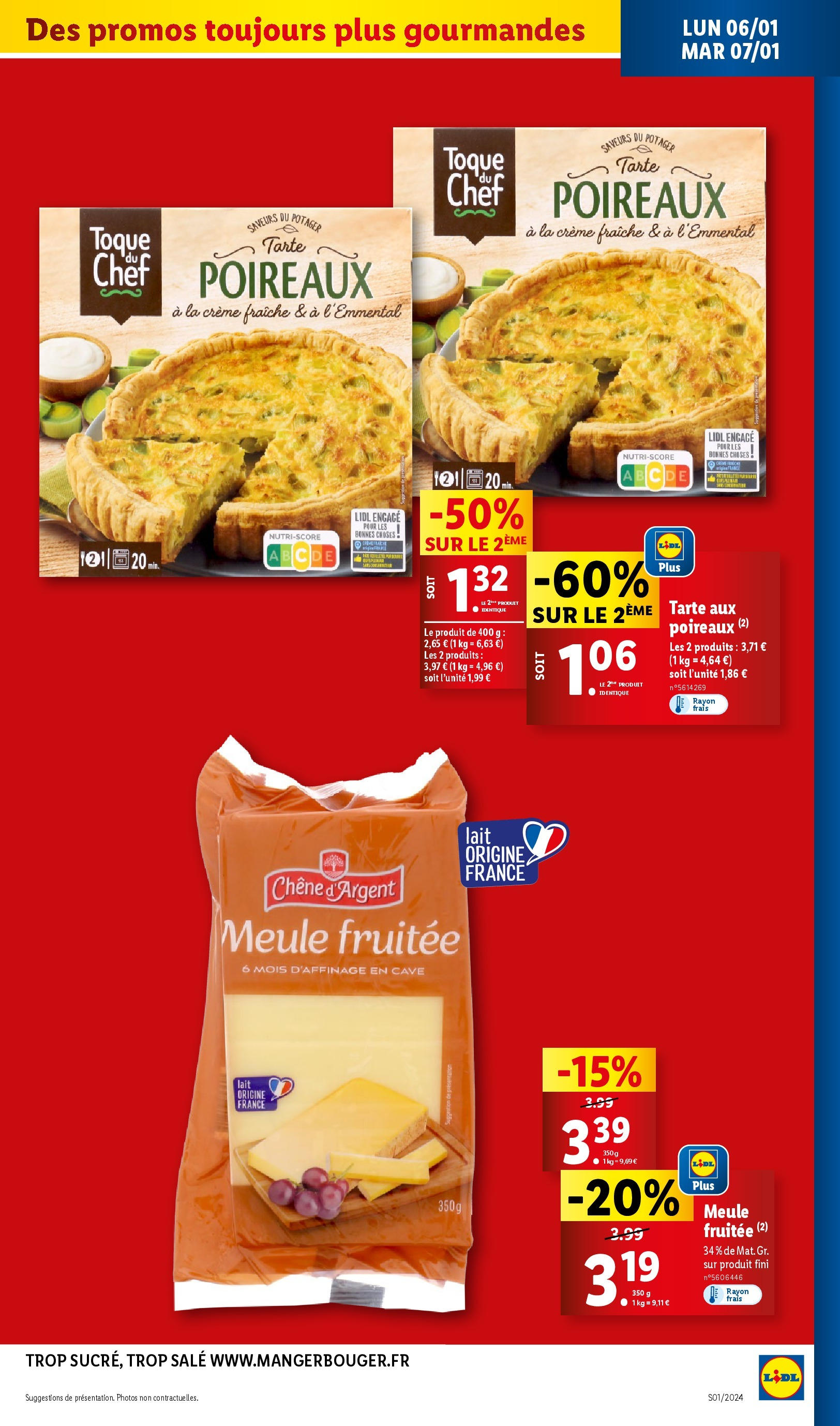 Catalogue LIDL du 01/01/2025 | Promo prospectus en ligne | Page: 35 | Produits: Poireaux, Lait, Crème fraiche, Crème