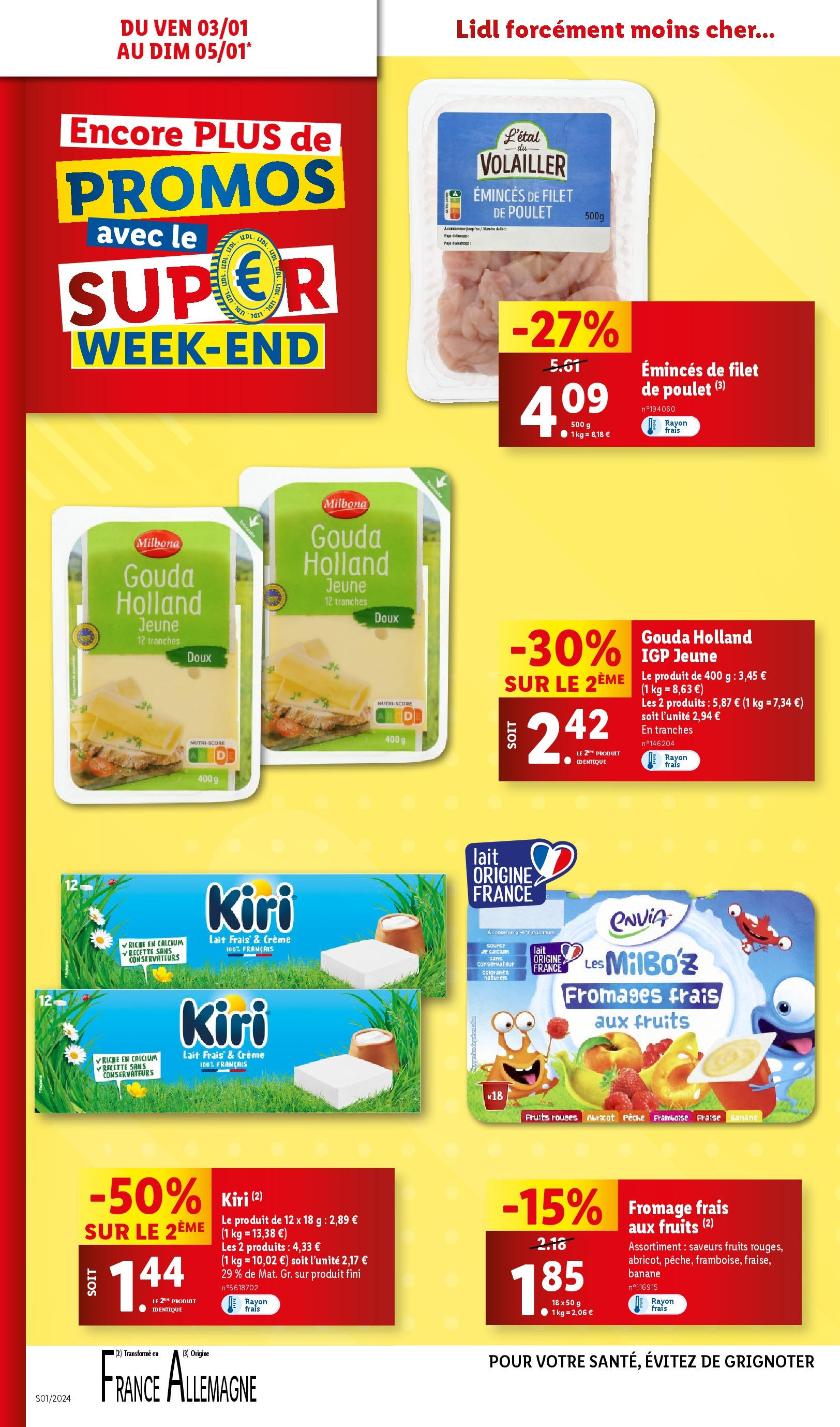 Catalogue LIDL du 01/01/2025 | Promo prospectus en ligne | Page: 76 | Produits: Fraise, Lait, Crème, Fromage frais