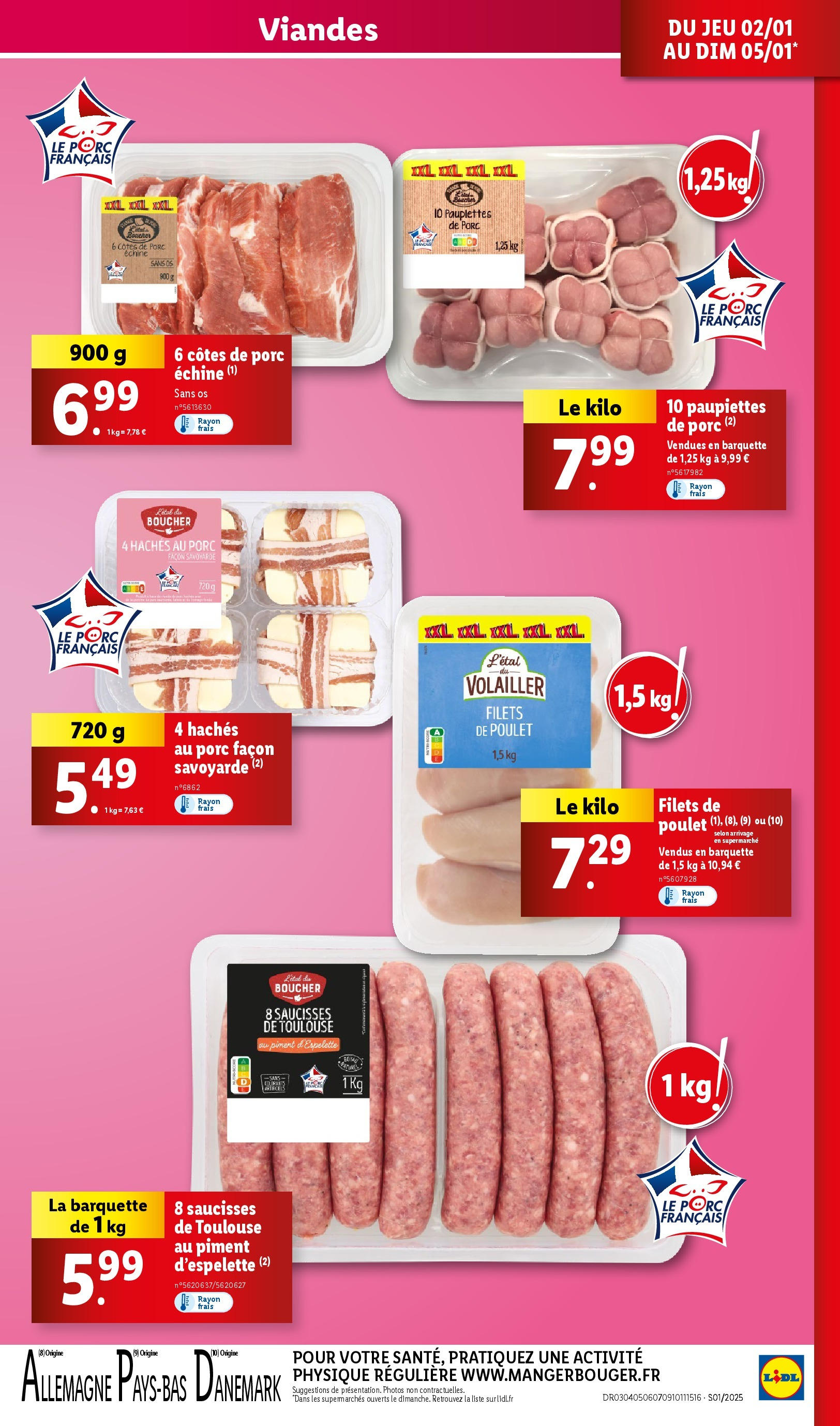 Catalogue LIDL du 01/01/2025 | Promo prospectus en ligne | Page: 5 | Produits: Piment d'espelette, Piment, Porc