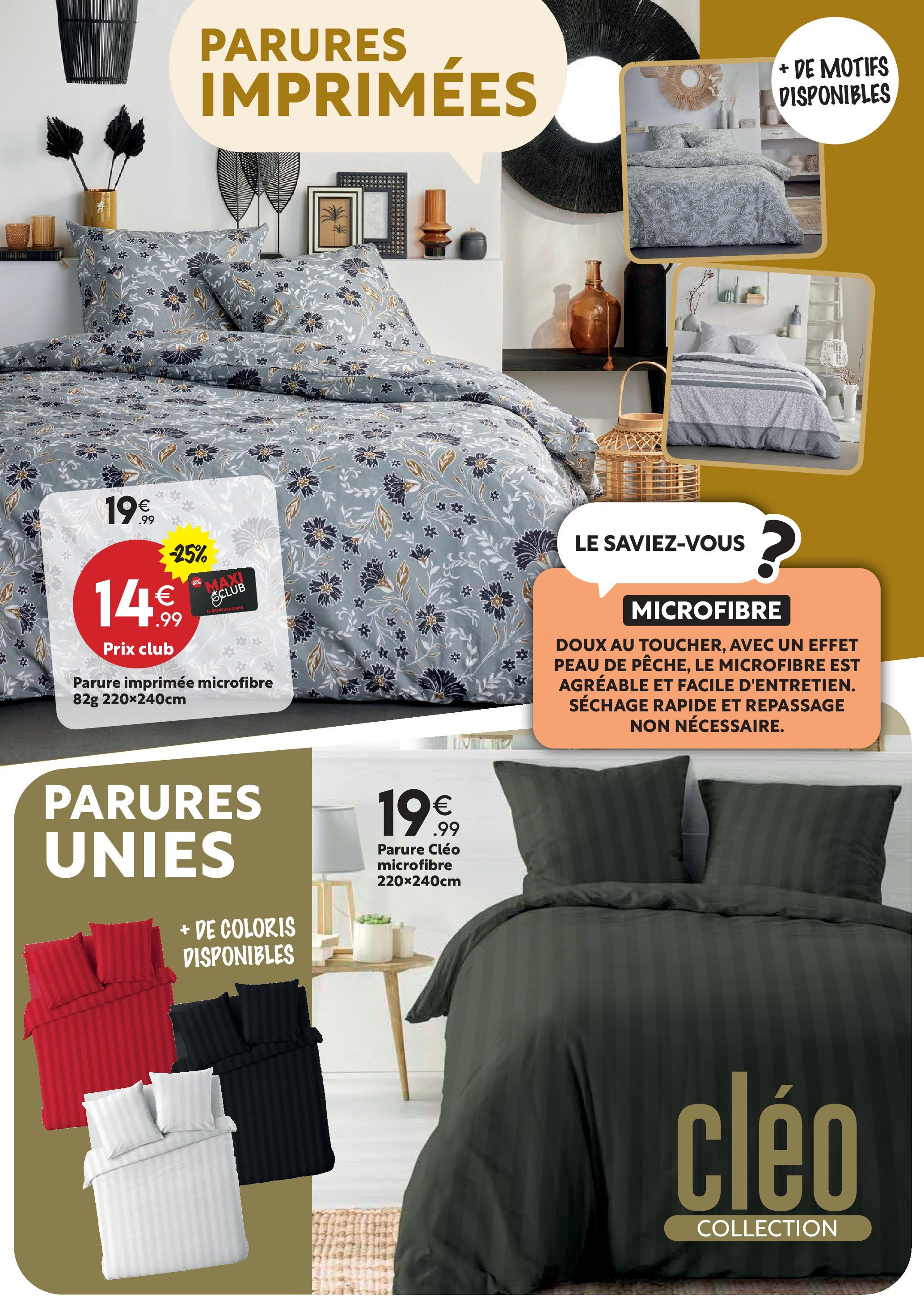 Maxi Bazar - LINGE DE MAISON : DU STYLE à petits prix ! à partir du 26/12/2024 - promo en ligne | Page: 5