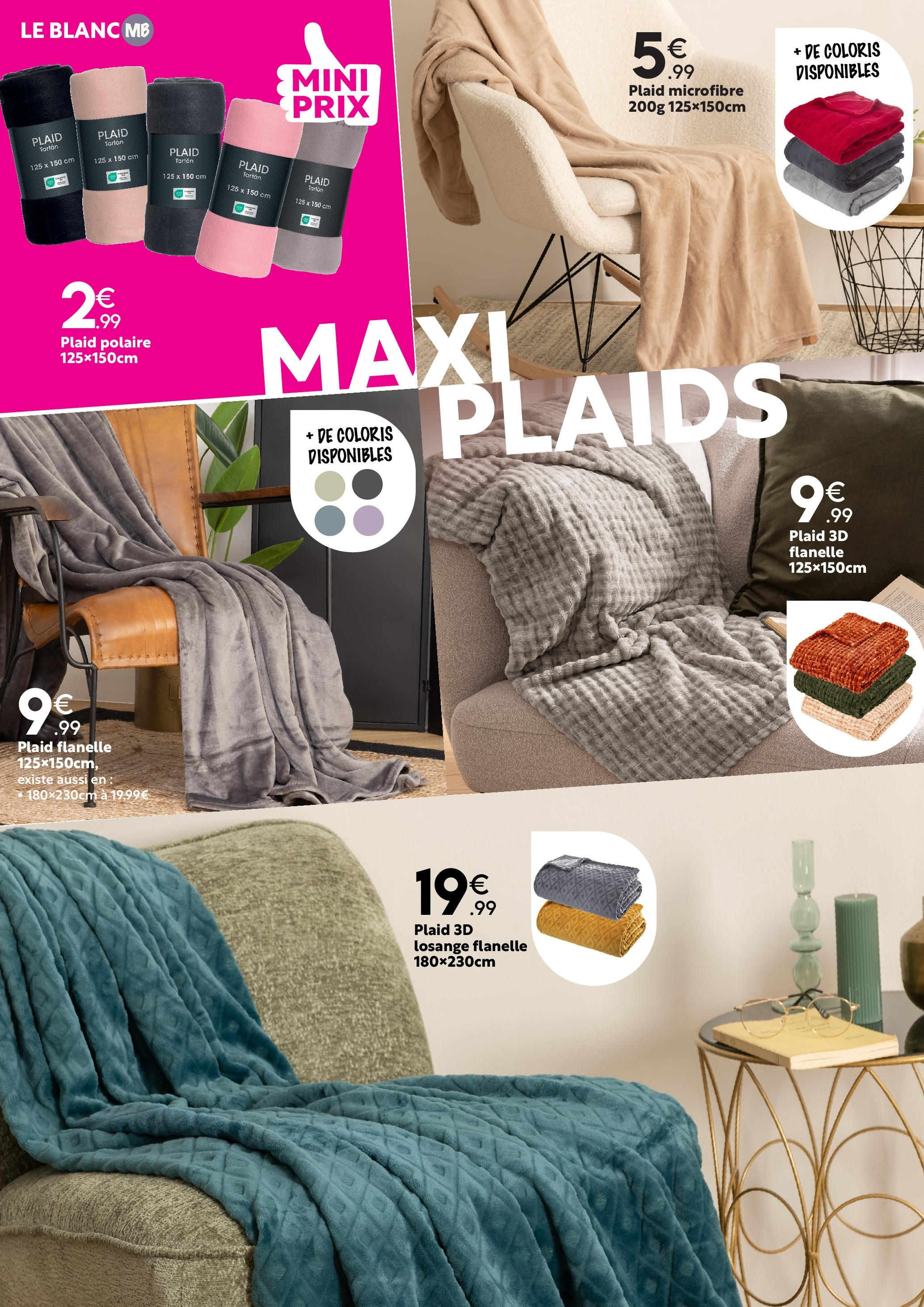 Maxi Bazar - LINGE DE MAISON : DU STYLE à petits prix ! à partir du 26/12/2024 - promo en ligne | Page: 9