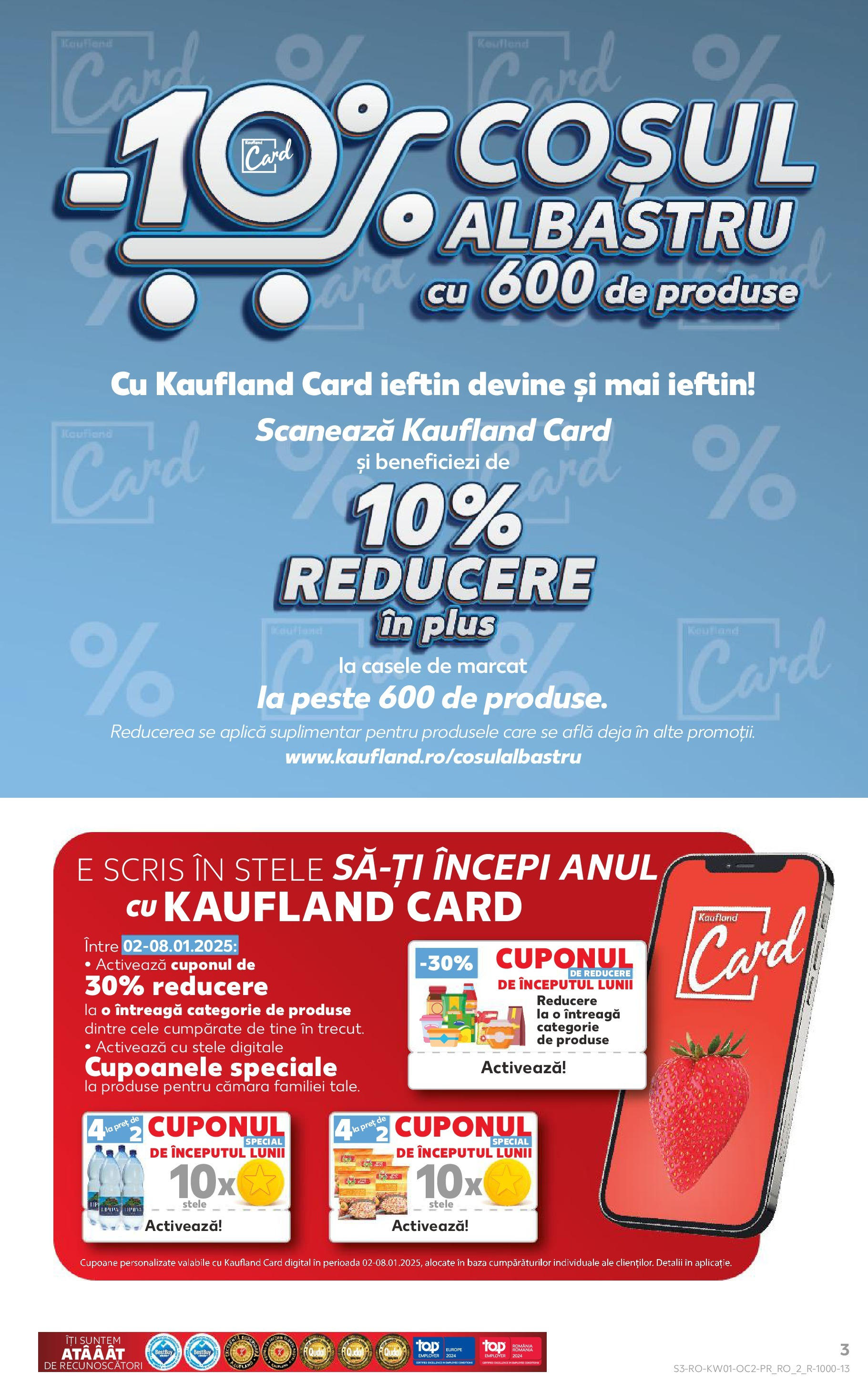 Catalog Kaufland - Bucureşti 02.01.2025 - Revista si Oferta | Pagină: 3 | Produse: Pește