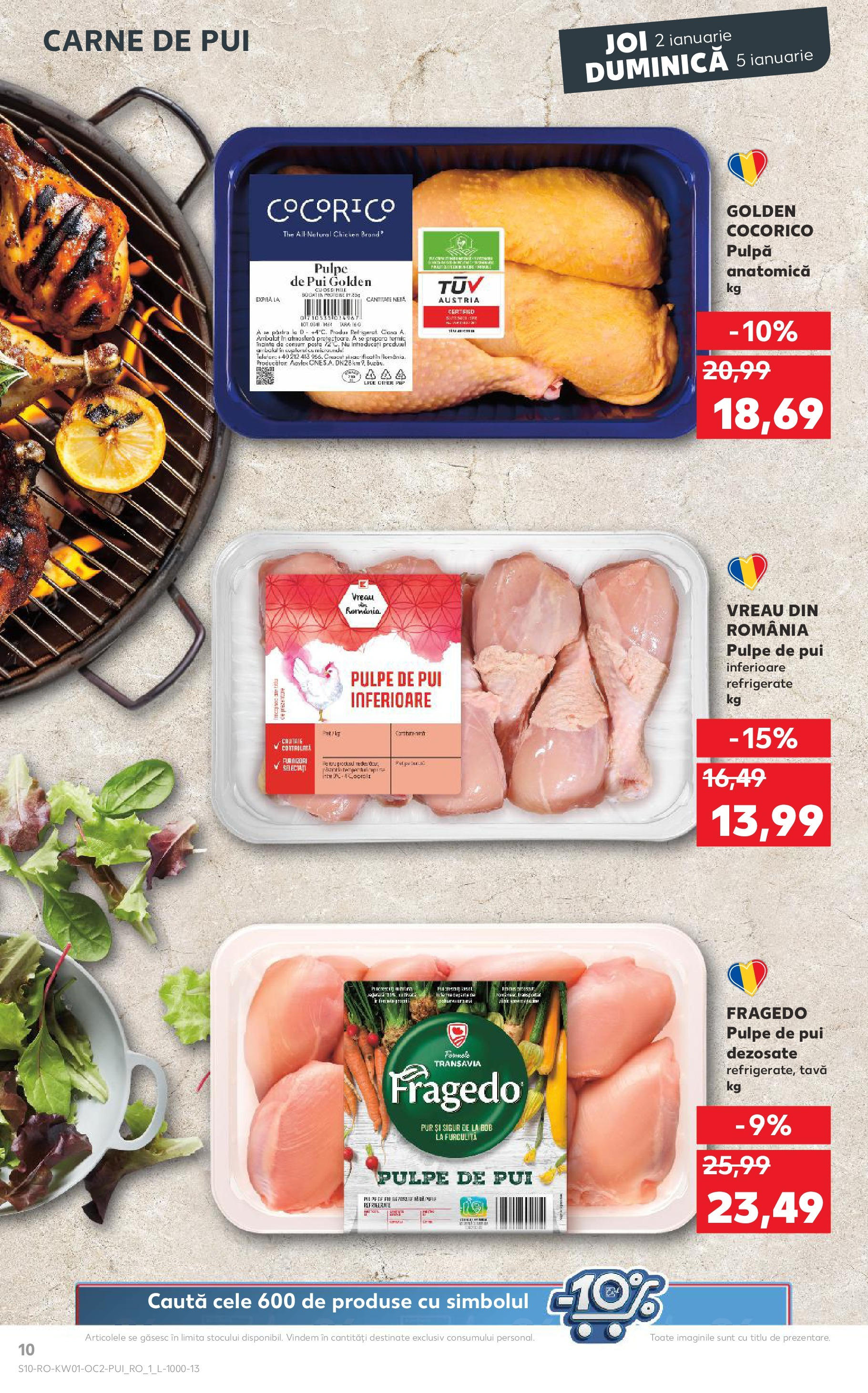 Catalog Kaufland - Bucureşti 02.01.2025 - Revista si Oferta | Pagină: 10 | Produse: Telefon, Carne De Pui