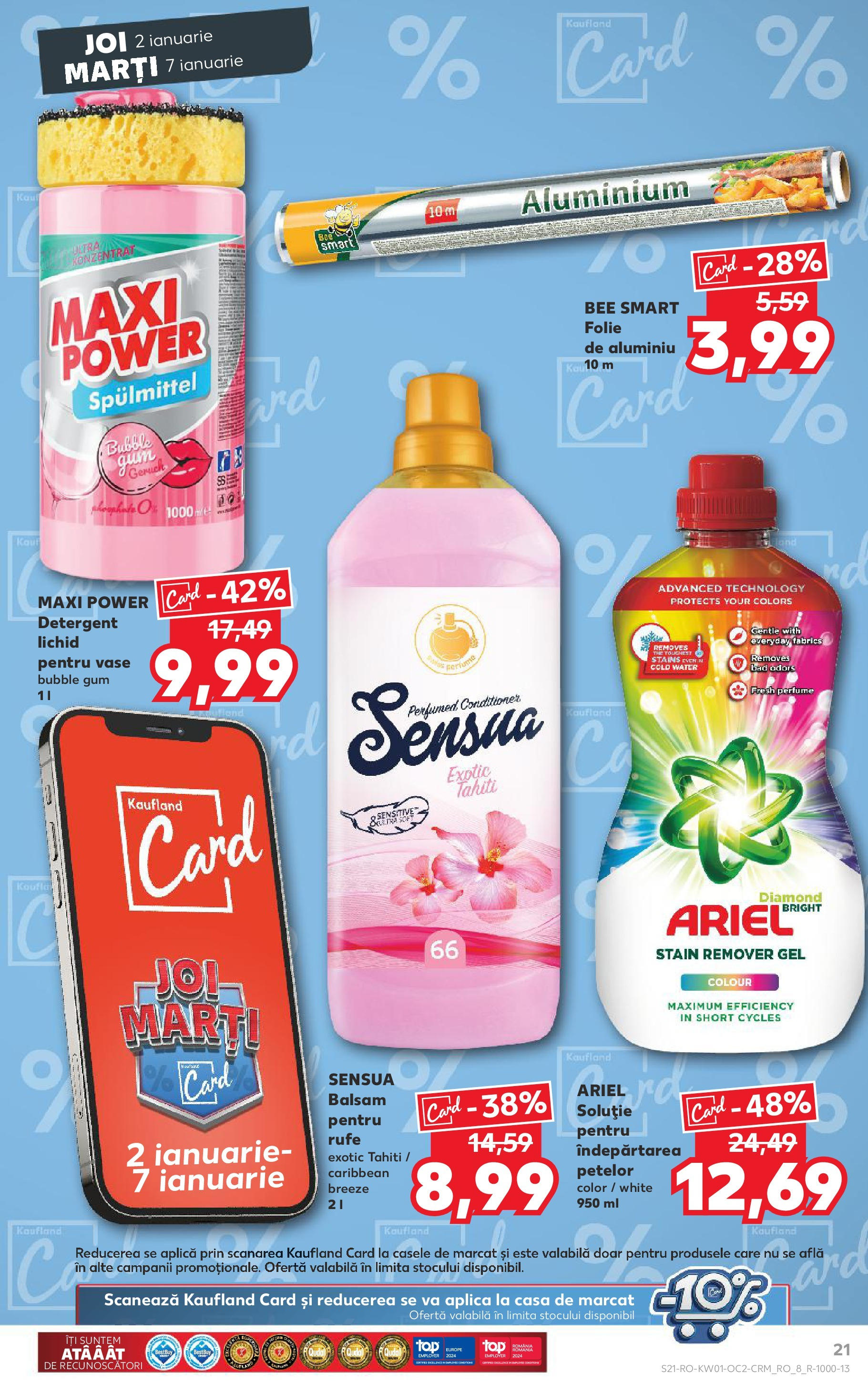 Catalog Kaufland - Bucureşti 02.01.2025 - Revista si Oferta | Pagină: 21 | Produse: Balsam, Detergent