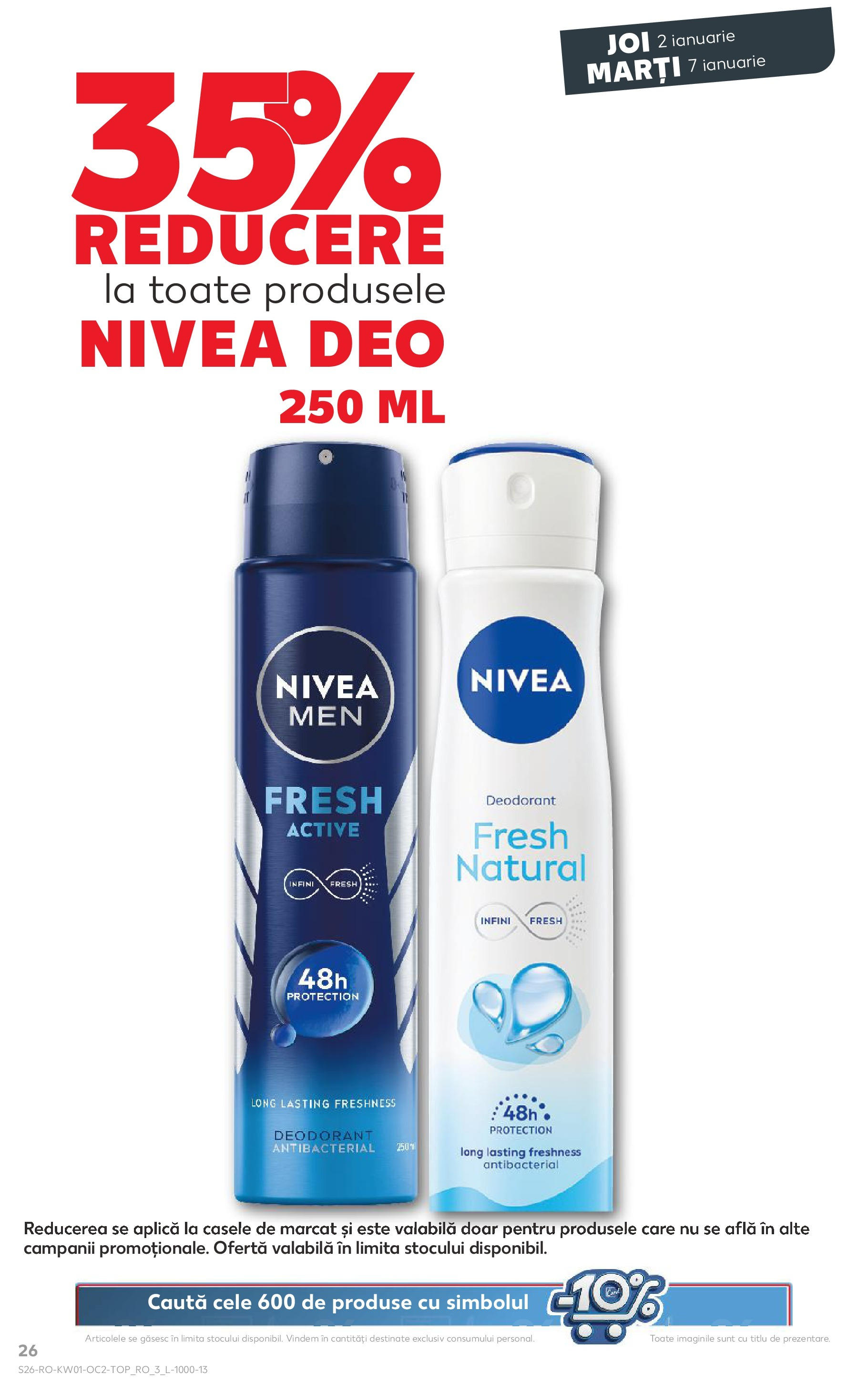 Catalog Kaufland - Bucureşti 02.01.2025 - Revista si Oferta | Pagină: 26 | Produse: Deodorant