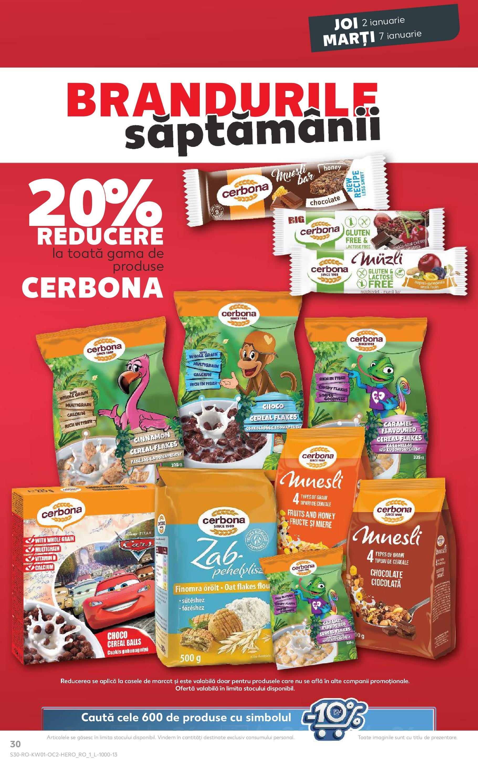 Catalog Kaufland - Bucureşti 02.01.2025 - Revista si Oferta | Pagină: 30 | Produse: Ciocolată, Cereale, Fructe