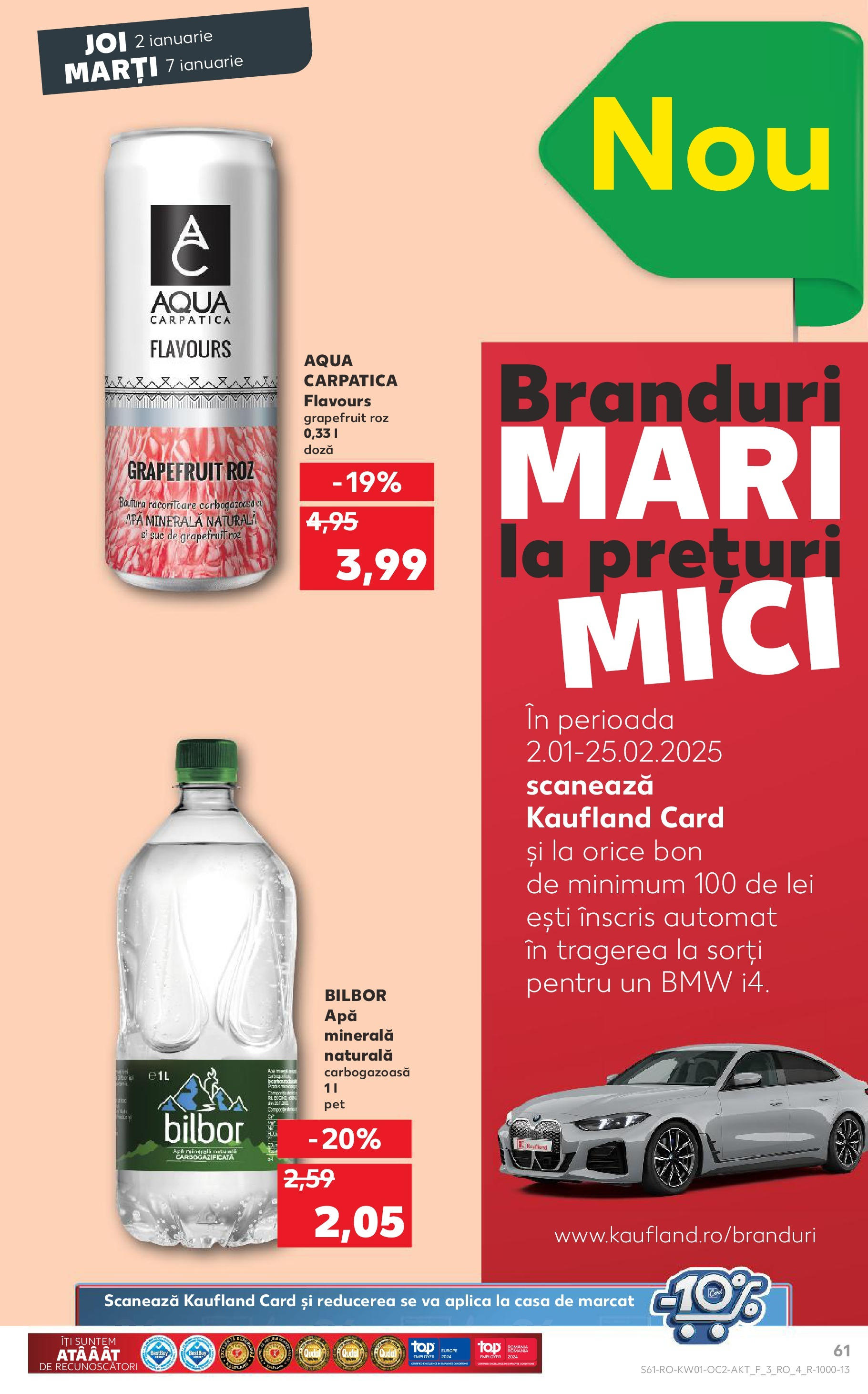 Catalog Kaufland - Bucureşti 02.01.2025 - Revista si Oferta | Pagină: 61 | Produse: Mici, Suc