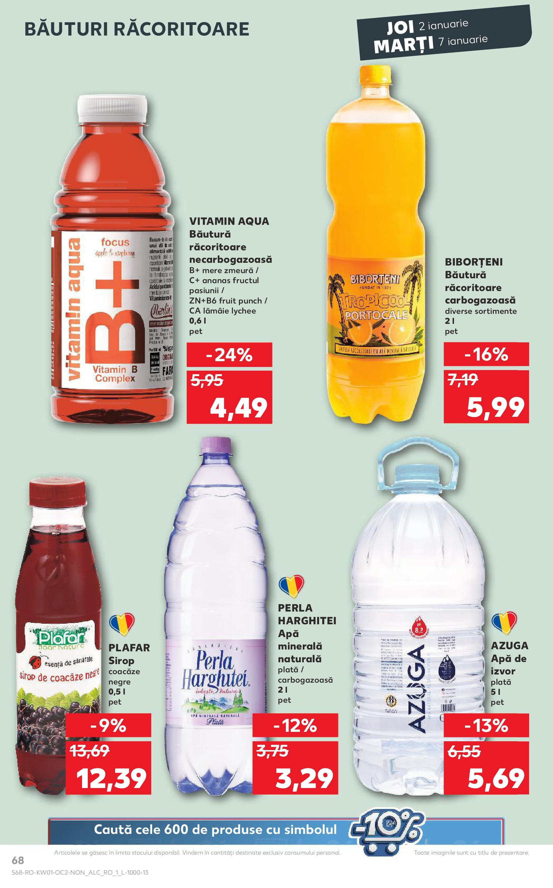 Catalog Kaufland - Bucureşti 02.01.2025 - Revista si Oferta | Pagină: 68 | Produse: Mere, Ananas, Apă, Lămâie