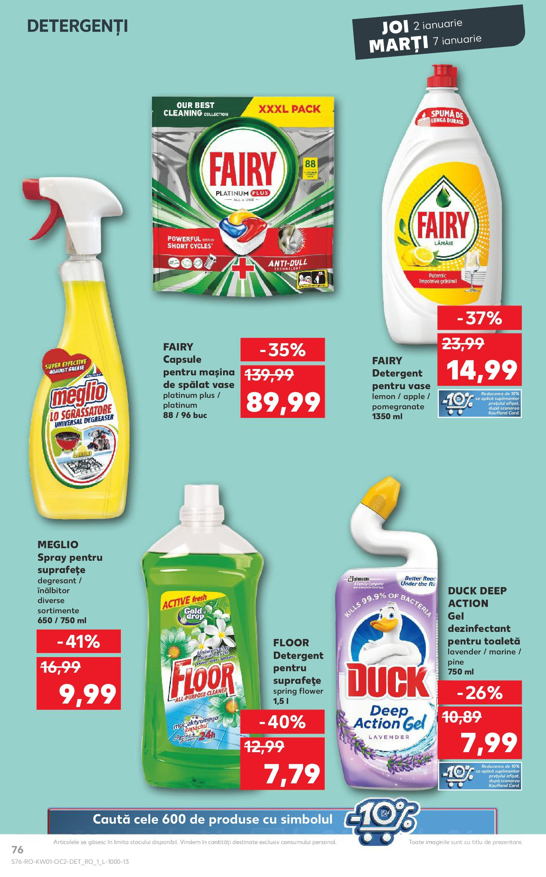 Catalog Kaufland - Bucureşti 02.01.2025 - Revista si Oferta | Pagină: 76 | Produse: Toaletă, Apple, Detergent, Lămâie