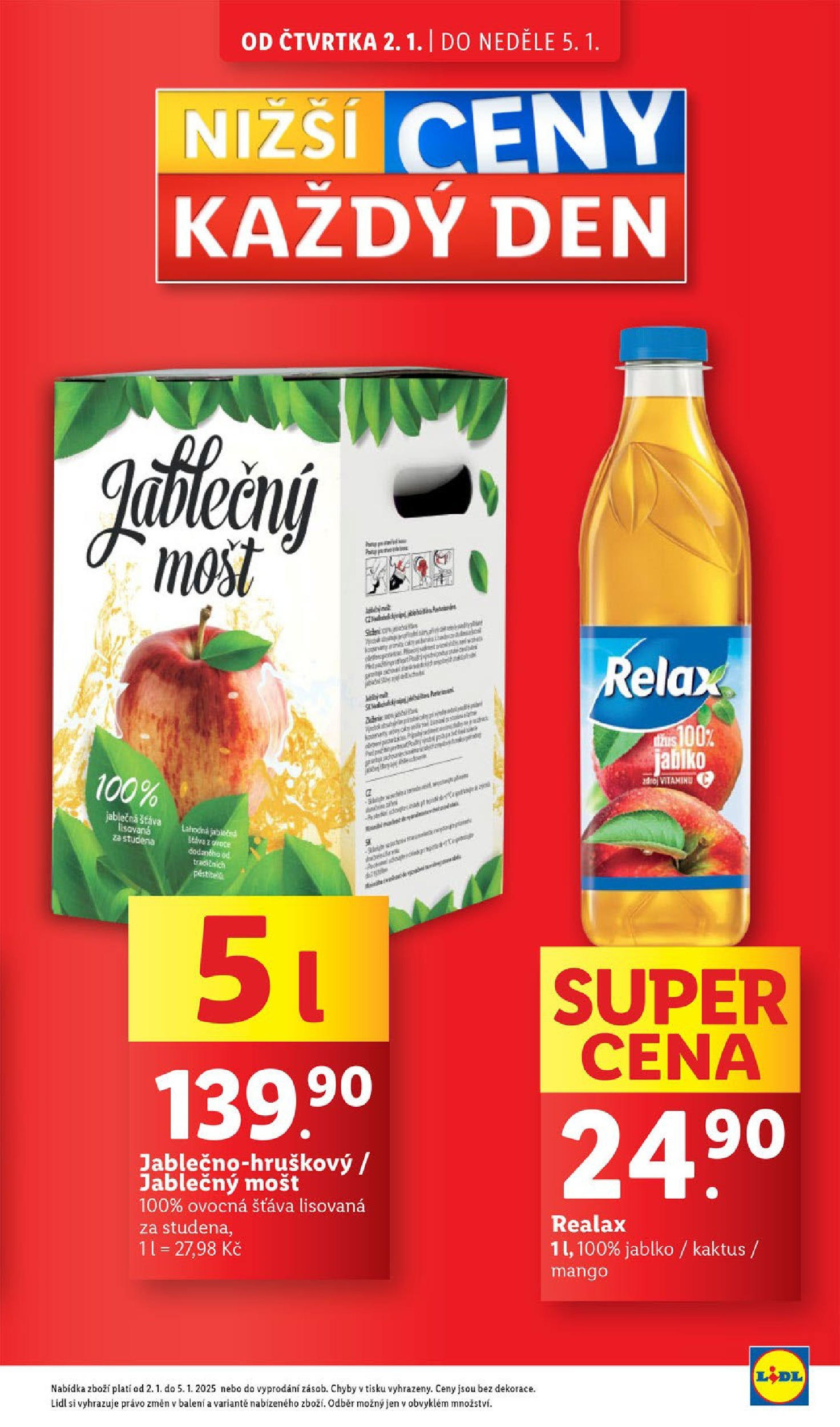 Lidl leták od 02.01.2025 - Nový akční leták | Strana: 7 | Produkty: Ovoce, Mango, Mošt