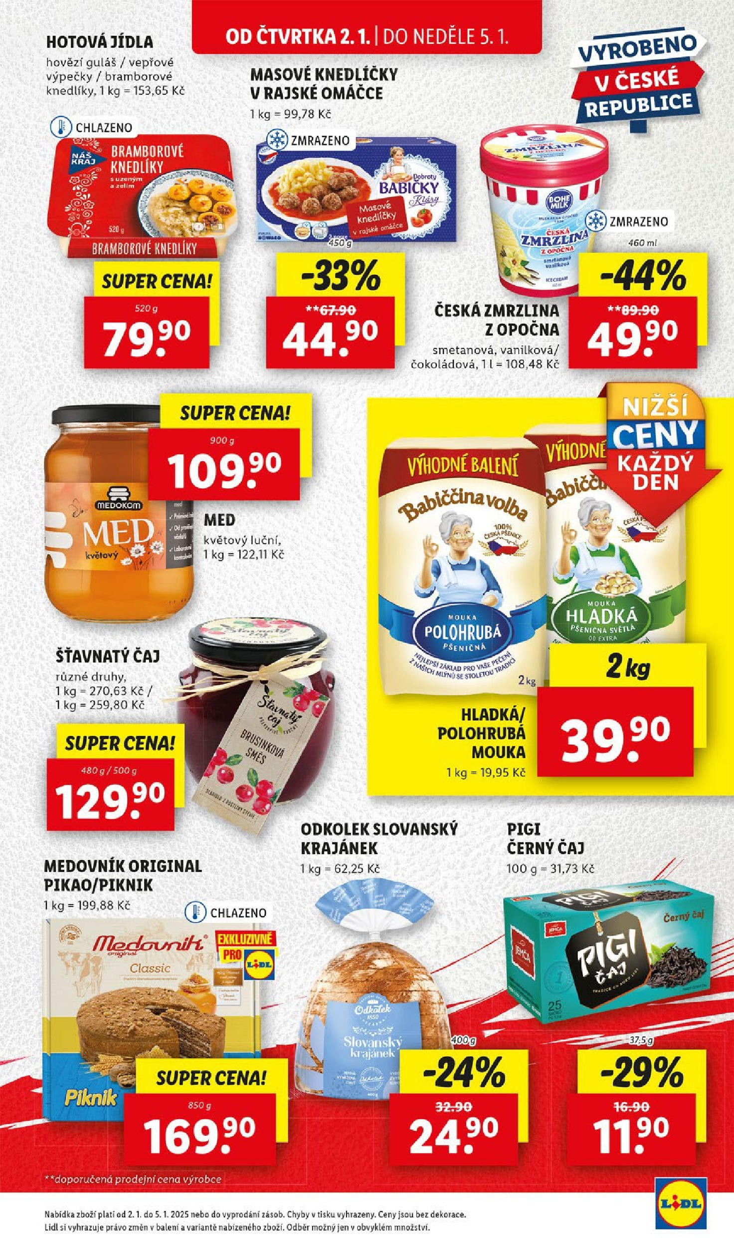 Lidl leták od 02.01.2025 - Nový akční leták | Strana: 21 | Produkty: Hovězí, Medovník, Stévie, Guláš